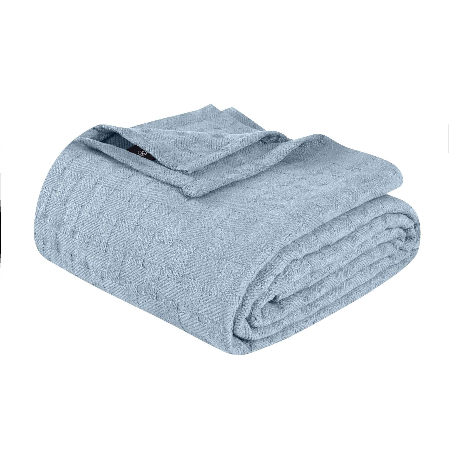 Basketweave Classic Farmhouse All-Season Cotton Blanket