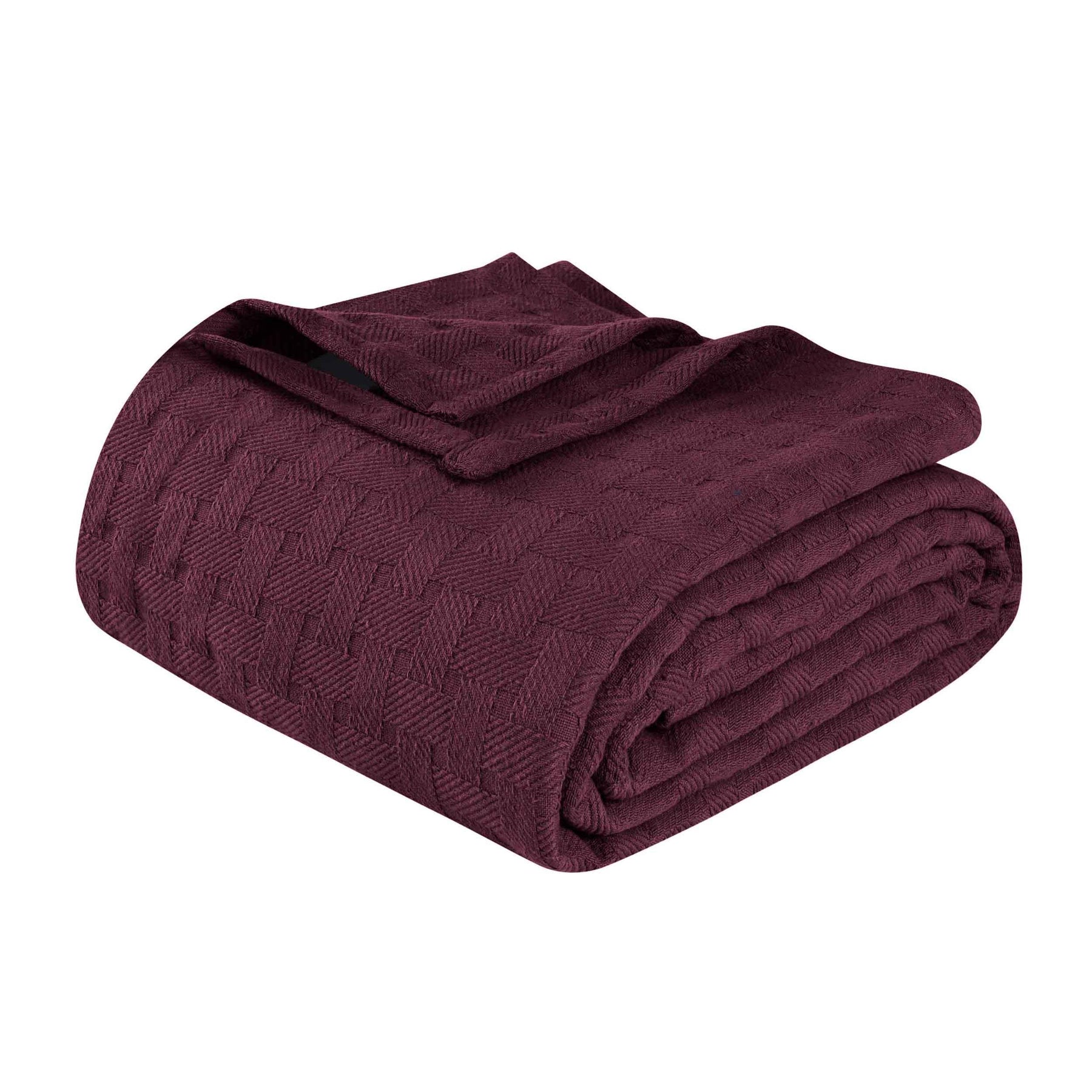 Basketweave Classic Farmhouse All-Season Cotton Blanket
