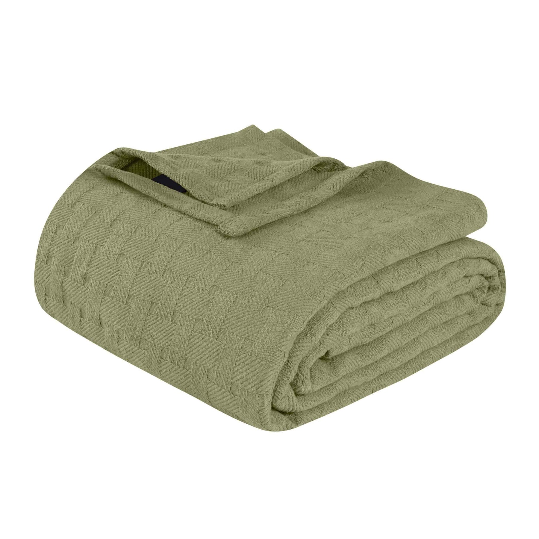 Basketweave Classic Farmhouse All-Season Cotton Blanket