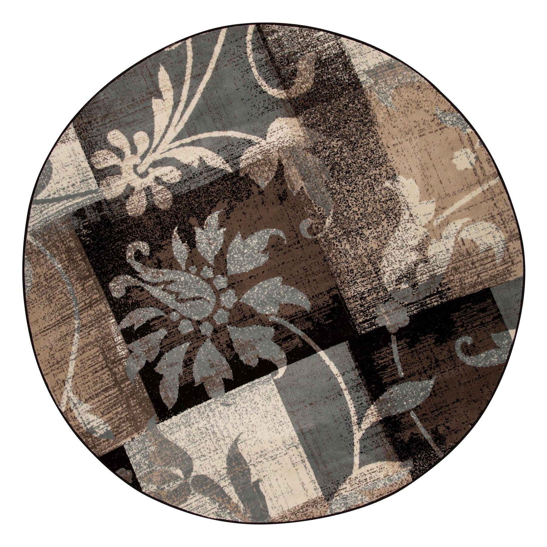 Pastiche Contemporary Floral Patchwork Indoor Area Rug or Runner