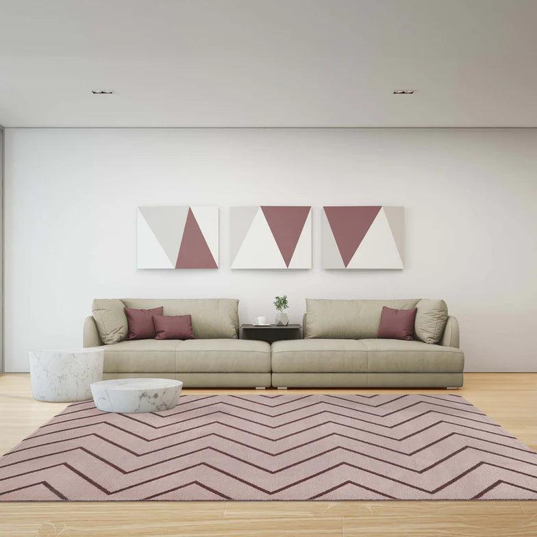 Contemporary Chevron Zig-Zag Indoor Outdoor Area Rug