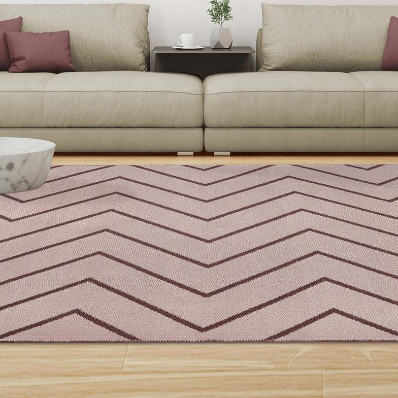 Contemporary Chevron Zig-Zag Indoor Outdoor Area Rug