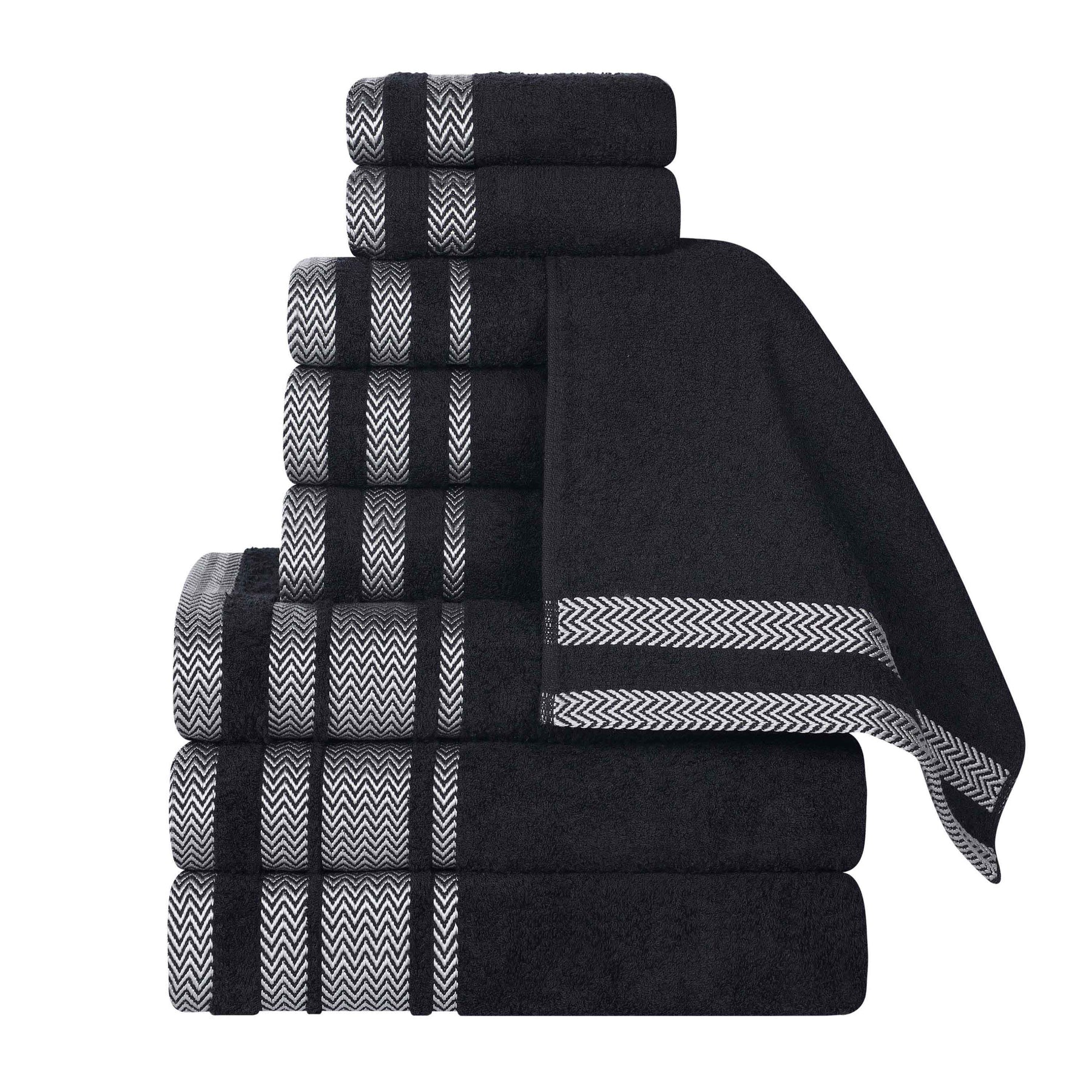 Hays Cotton Medium Weight 9 Piece Assorted Bathroom Towel Set
