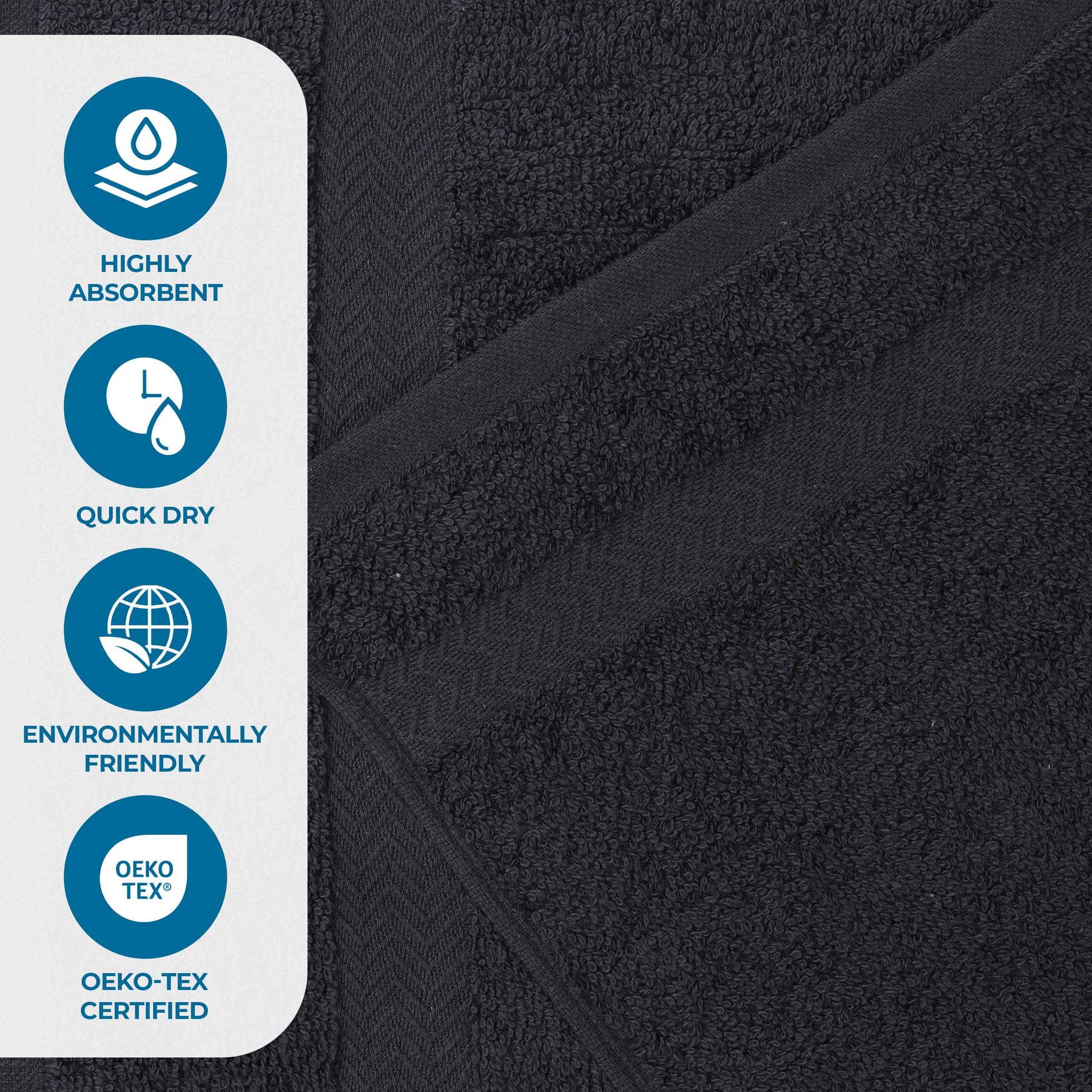 Cotton Eco-Friendly Bathroom Essentials 2 Piece Bath Sheet Set