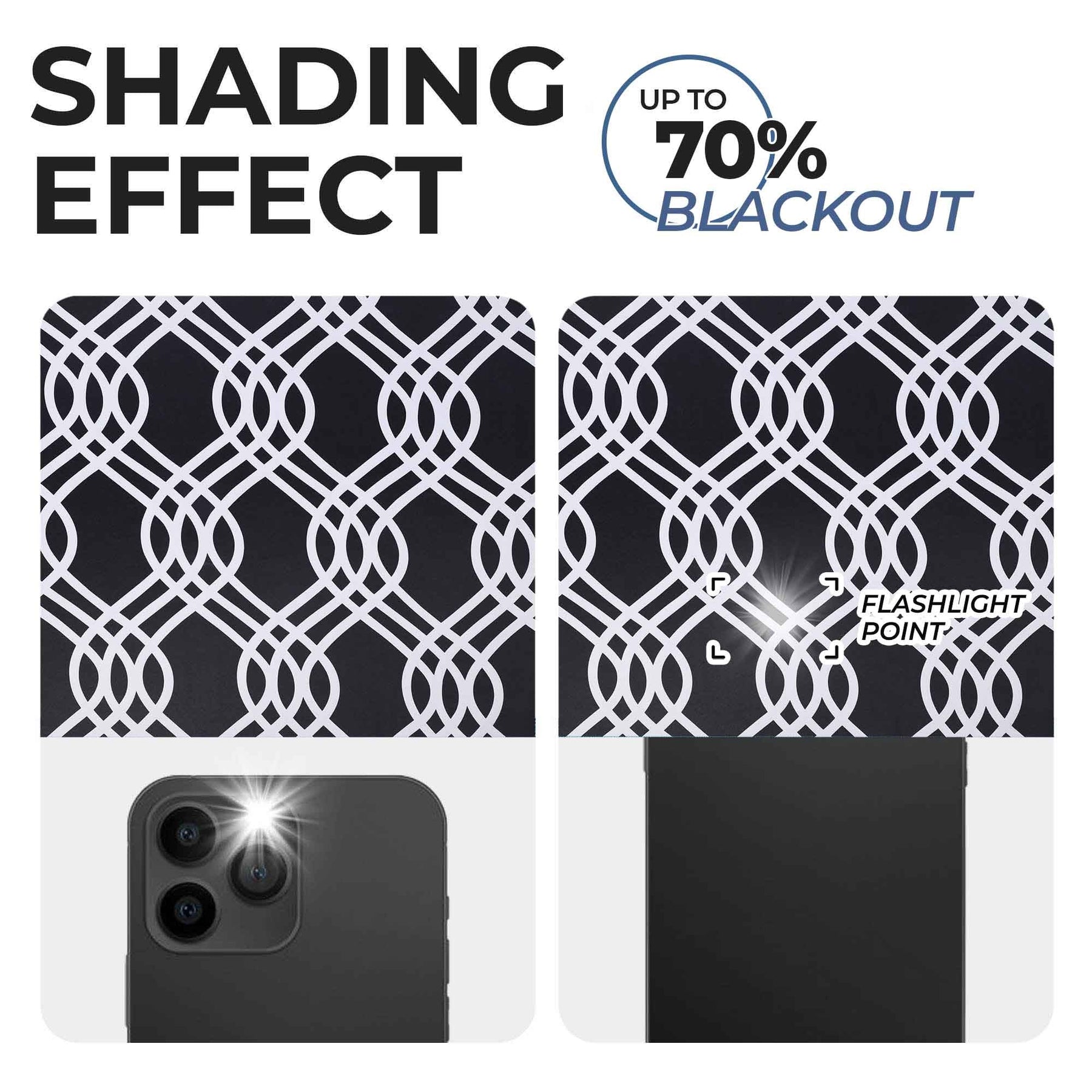 Ribbon Trellis Washable Room Darkening Blackout Curtains, Set of 2