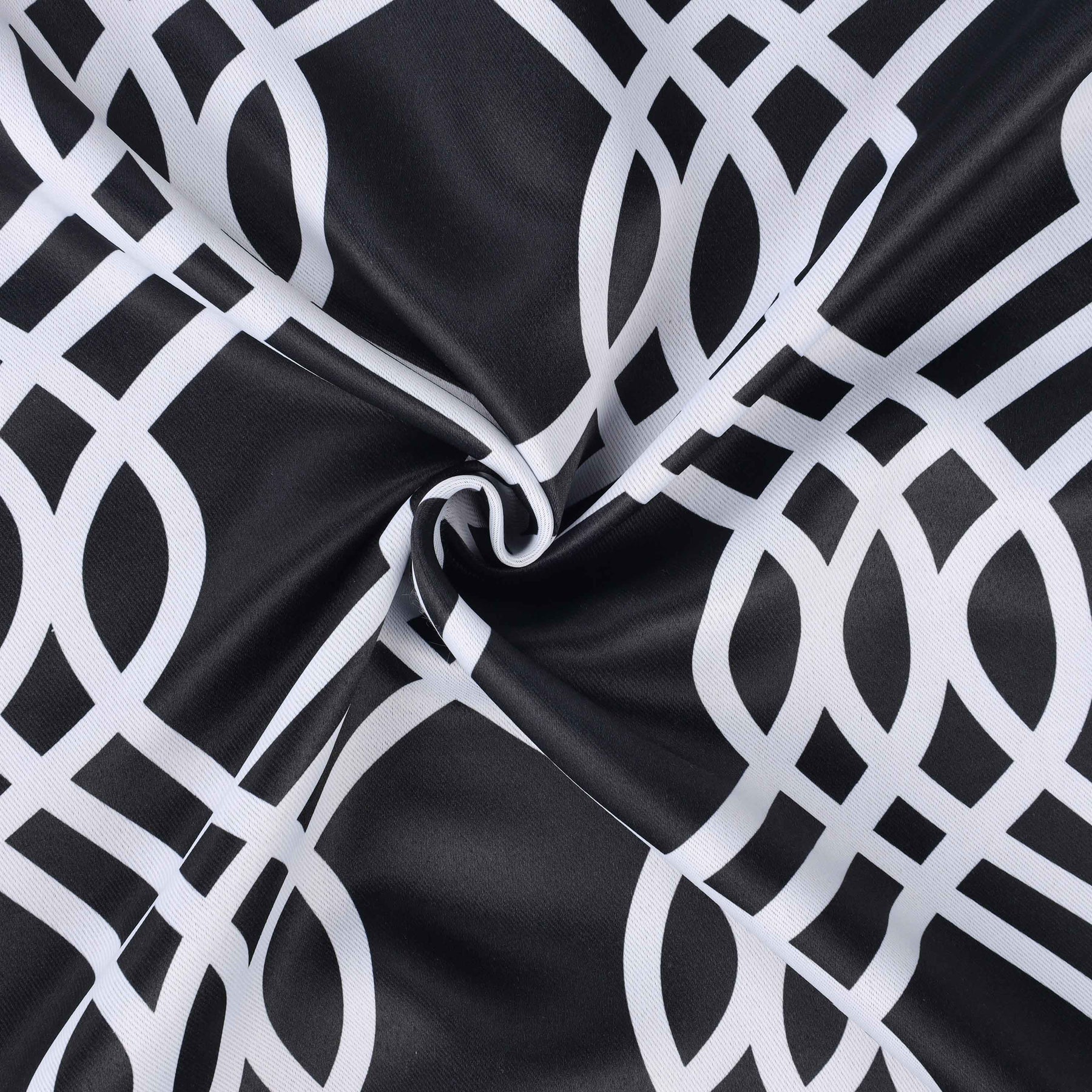 Ribbon Trellis Washable Room Darkening Blackout Curtains, Set of 2