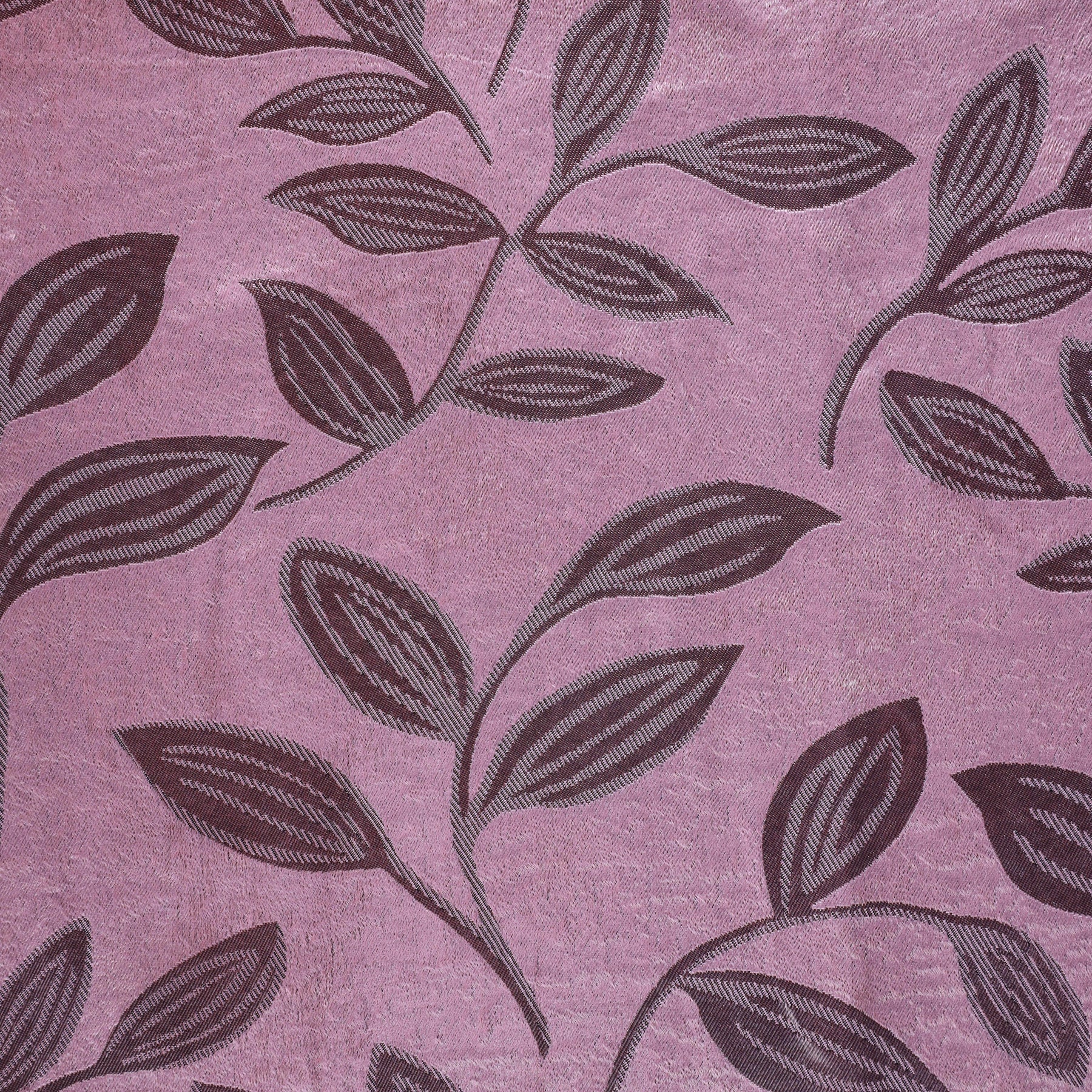 Leaves Machine Washable Room Darkening Blackout Curtains, Set of 2