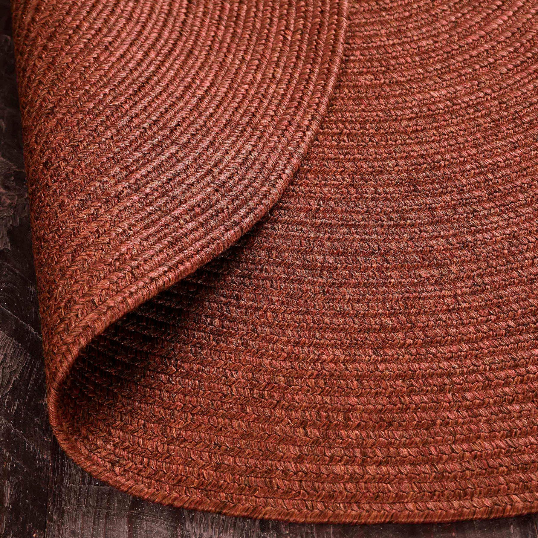 Bohemian Braided Indoor Outdoor Rugs Solid Round Area Rug