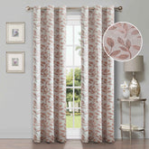 Leaves Room Darkening Blackout Curtain Panel Sets 4 Pieces