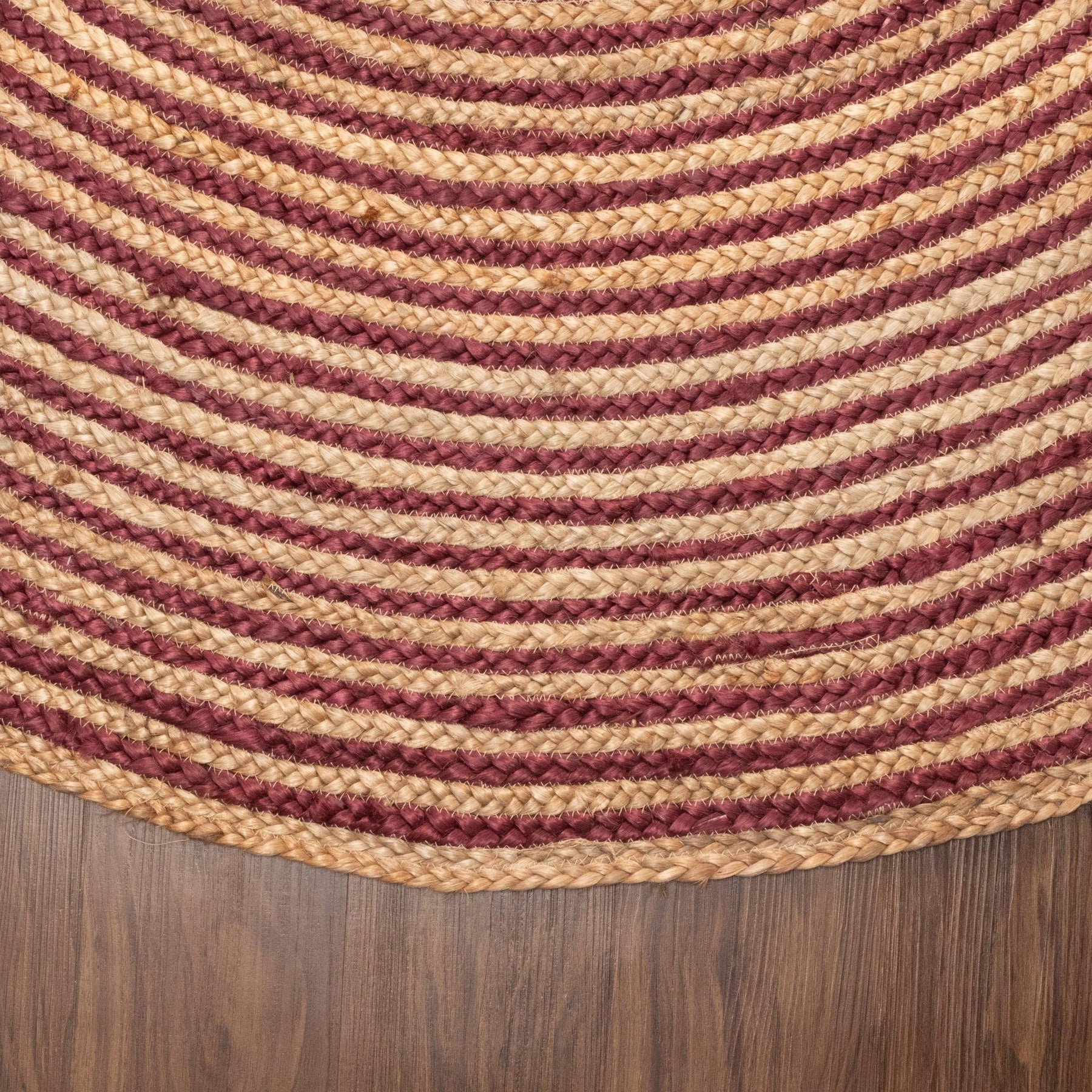 Braided Jute Reversible Round Indoor Outdoor Area Rug