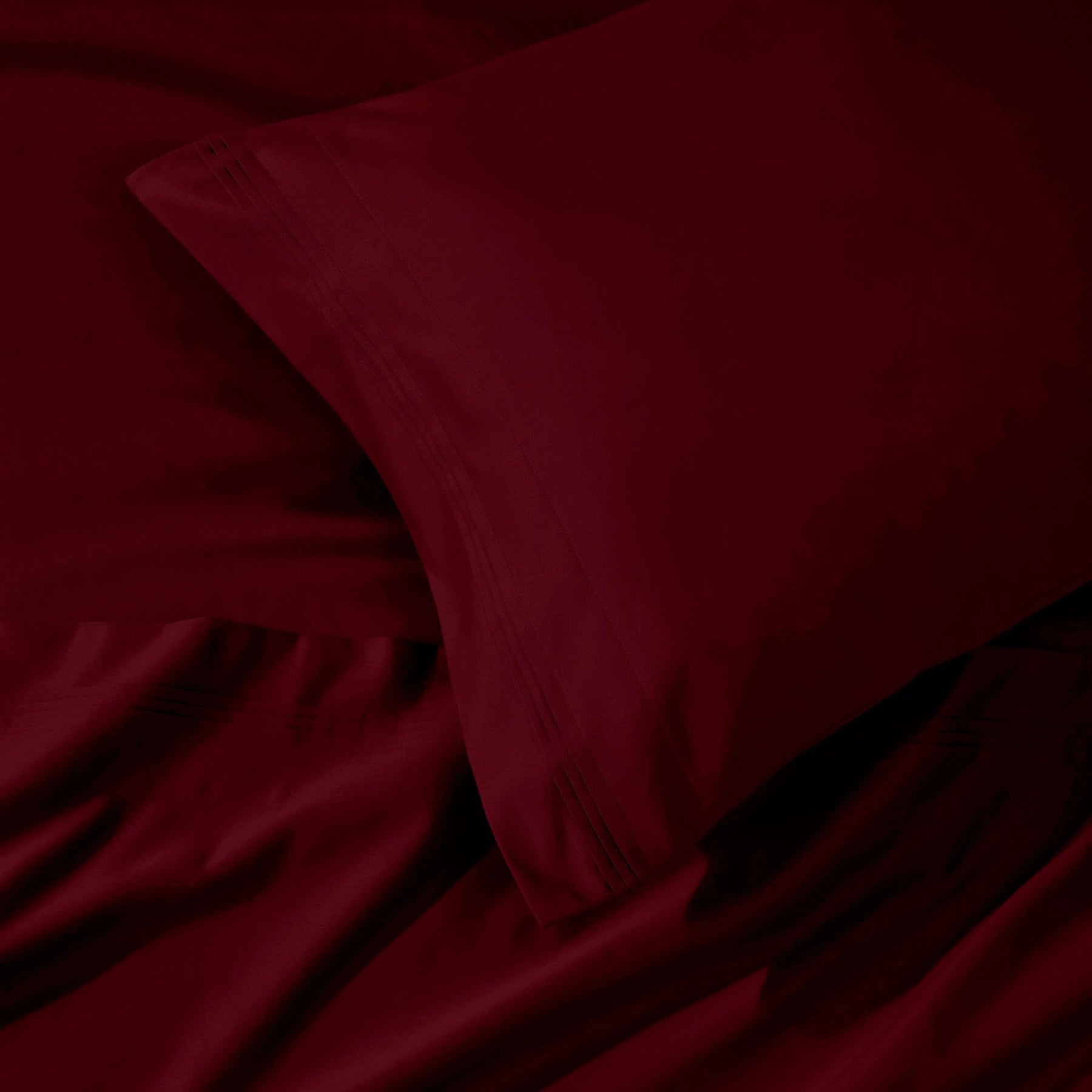 1000 Thread Count Egyptian Cotton Solid Pillowcase Set