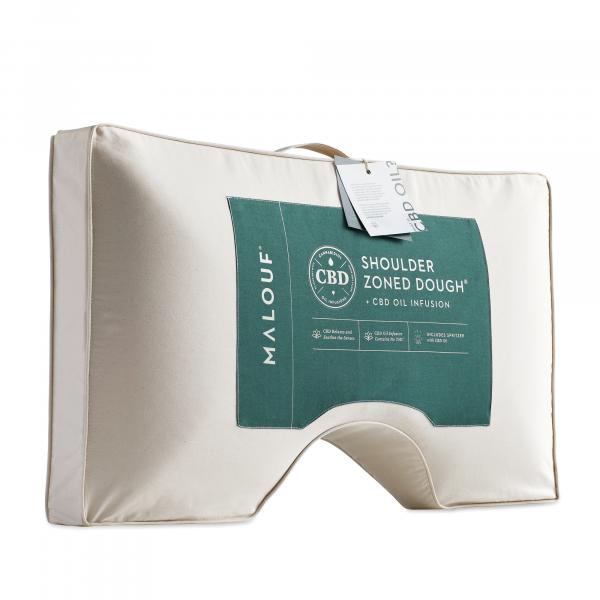 Shoulder Zoned Dough CBD Pillow, Mid Loft