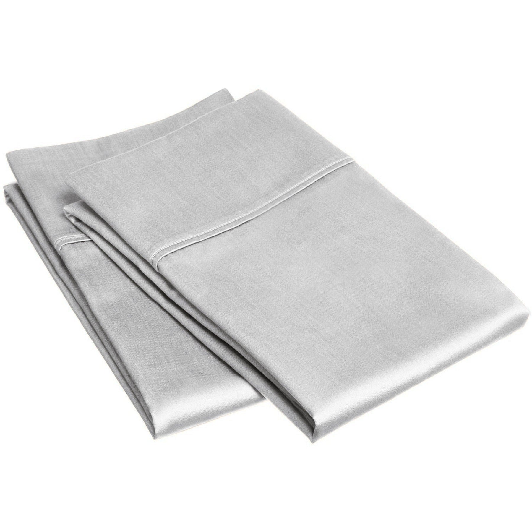 Egyptian Cotton 300 Thread Count Solid Luxury Pillowcases, Set of 2