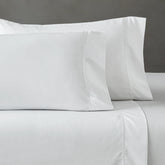 600 Thread Count Cotton Blend Pillowcases, Imperia Embroidered Hem, Set of 2