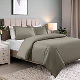 Cotton Blend 600 Thread Count Solid Duvet Cover Set