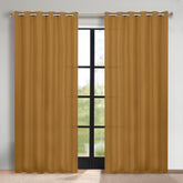 Classic Modern Solid Room Darkening Blackout Curtain Panels, Set of 2