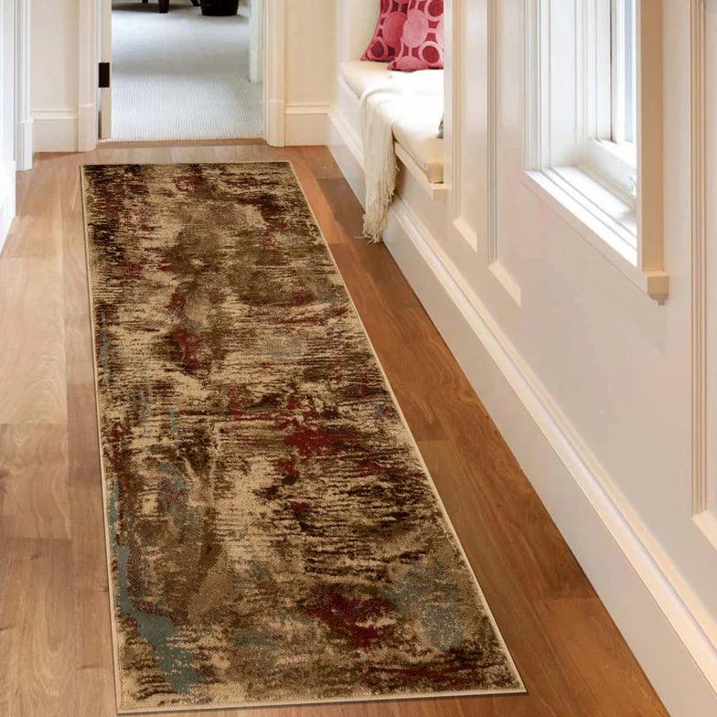 Kahuna Modern Abstract Striped Indoor Area Rugs or Runner Rug