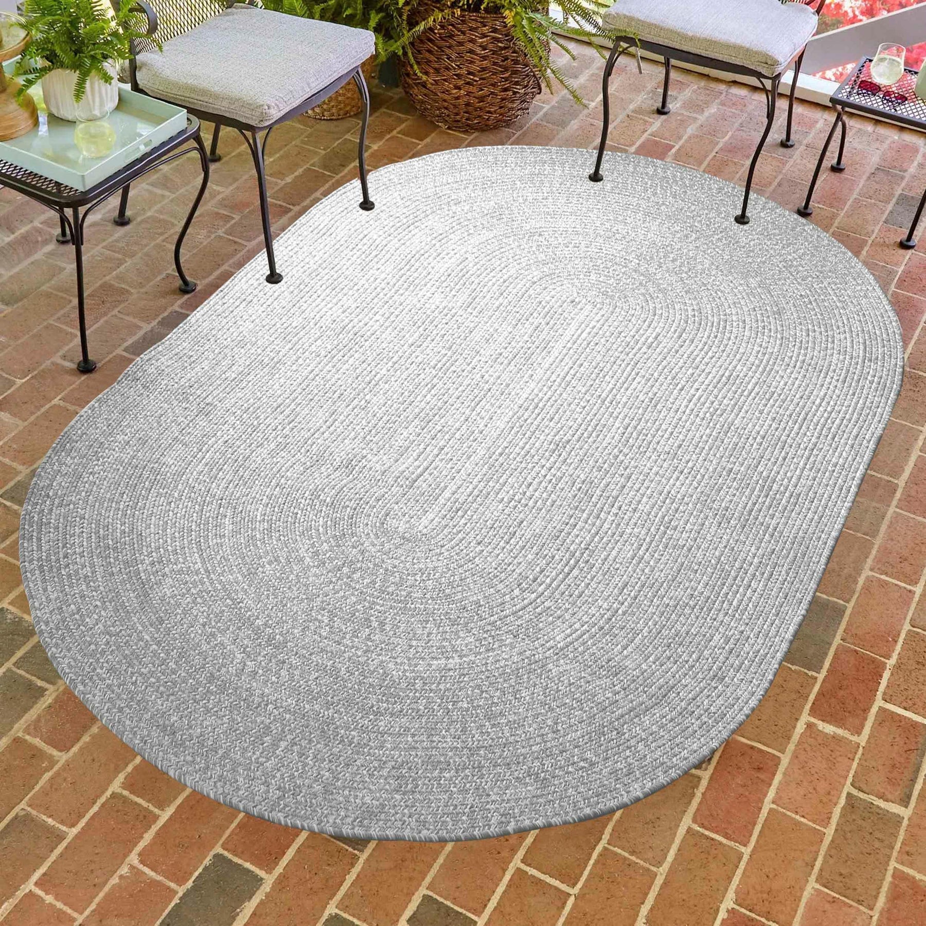 Reversible Braided Eco-Friendly Area Rug Indoor Outdoor Rugs