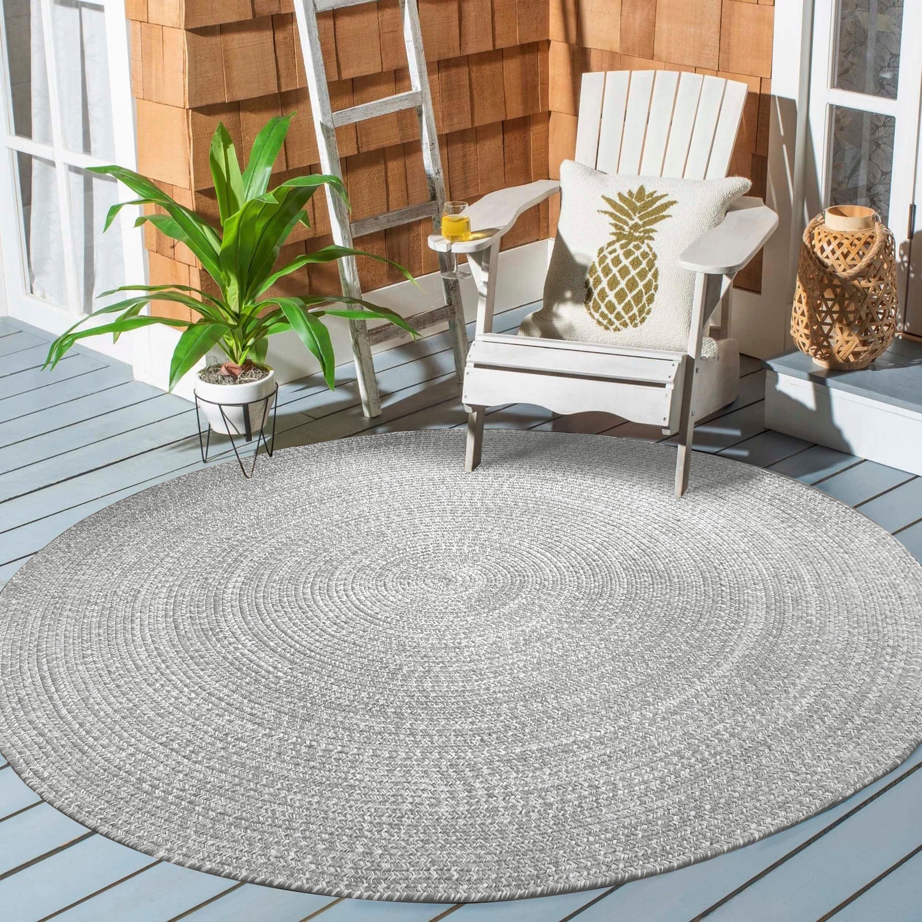 Reversible Braided Eco-Friendly Area Rug Indoor Outdoor Rugs