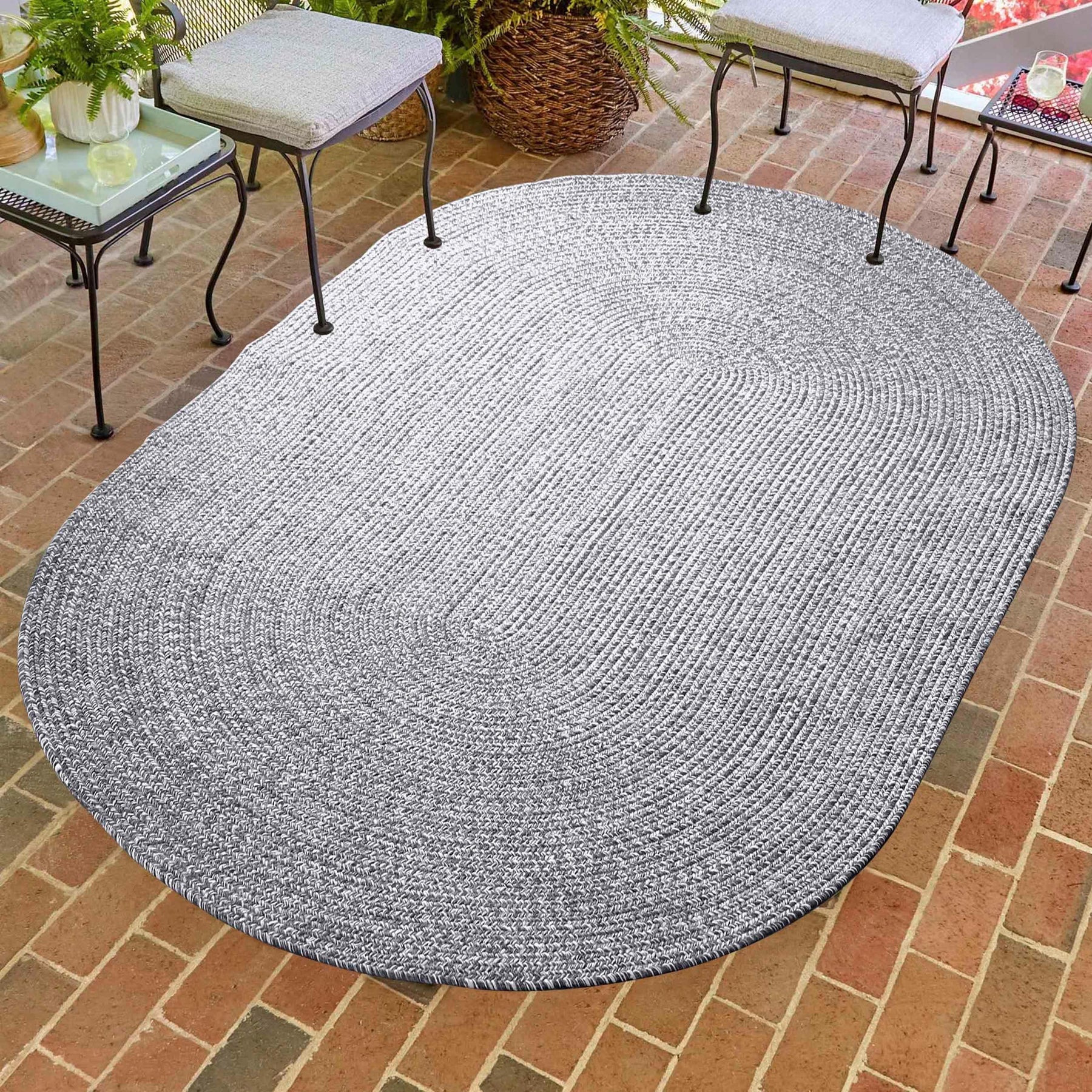 Reversible Braided Eco-Friendly Area Rug Indoor Outdoor Rugs