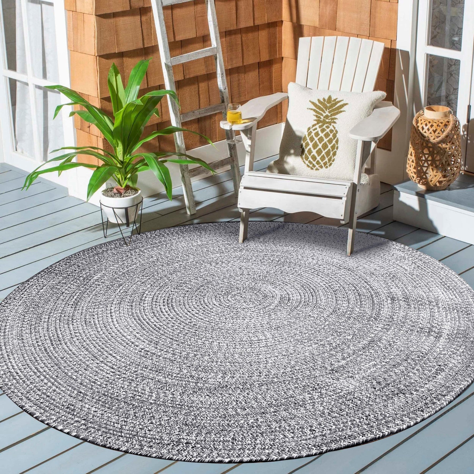 Reversible Braided Eco-Friendly Area Rug Indoor Outdoor Rugs