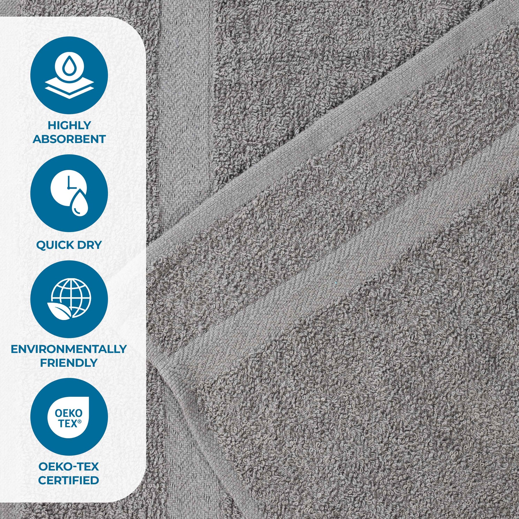Cotton Eco-Friendly Bathroom Essentials 2 Piece Bath Sheet Set