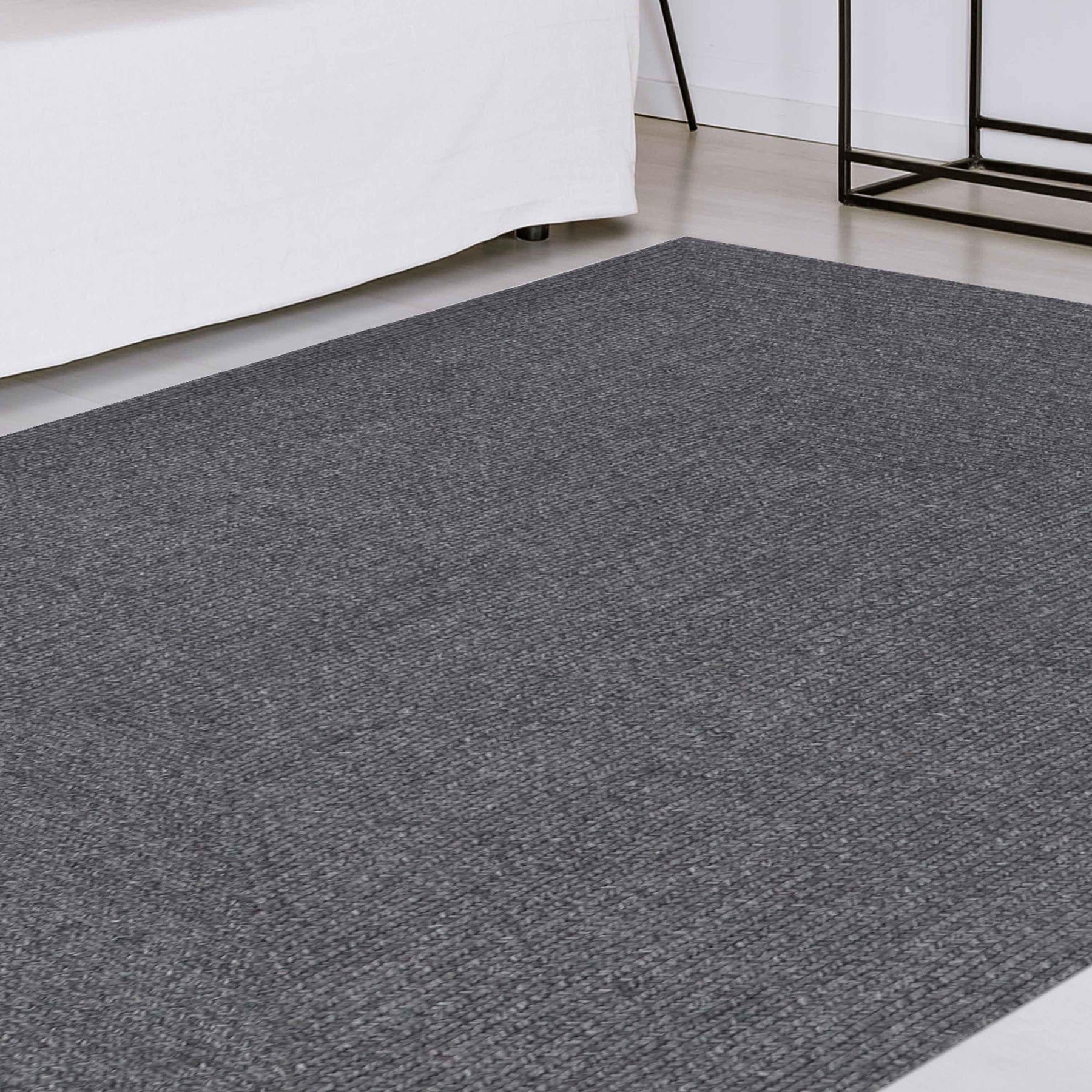 Bohemian Indoor Outdoor Rugs Solid Rectangle Braided Area Rug