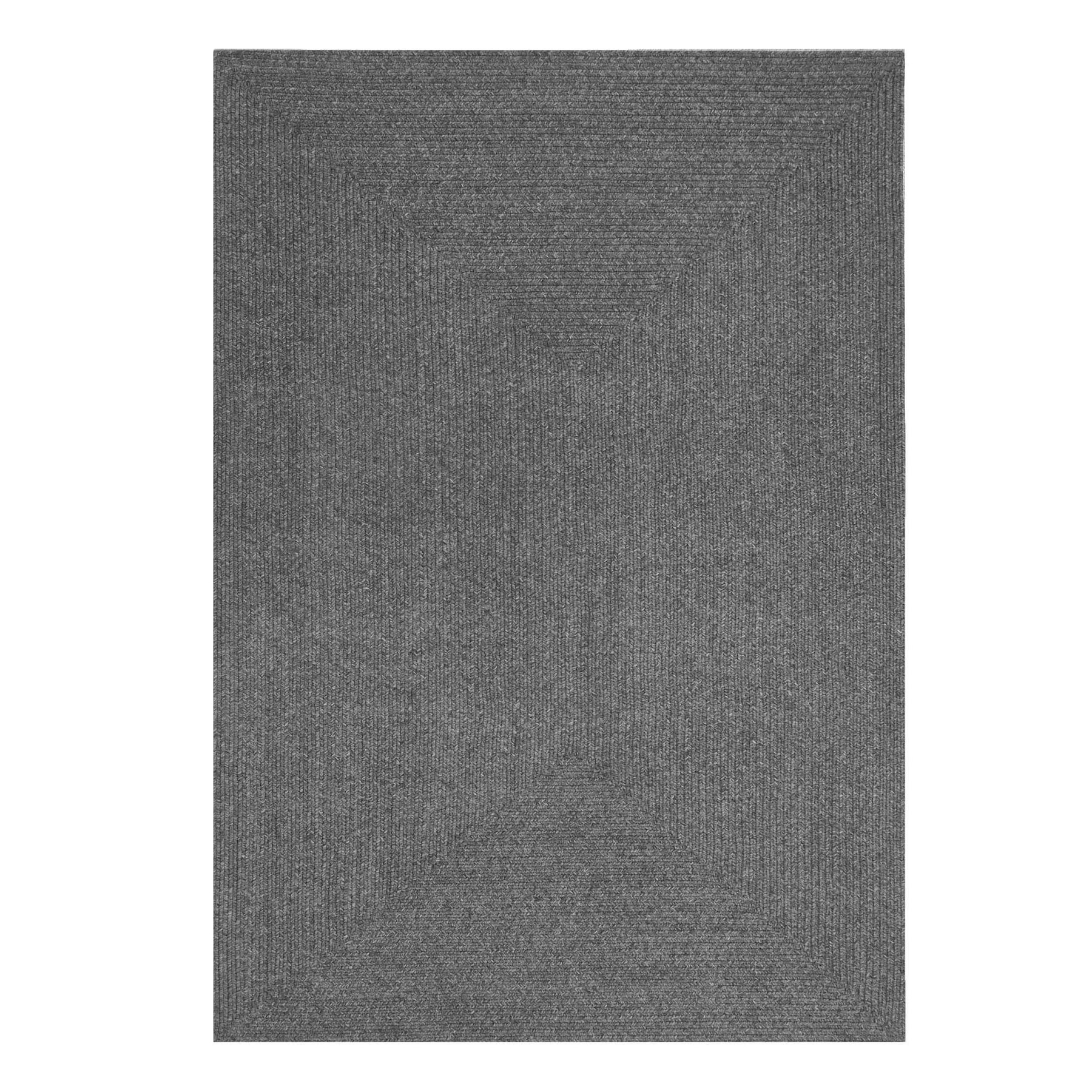 Bohemian Indoor Outdoor Rugs Solid Rectangle Braided Area Rug