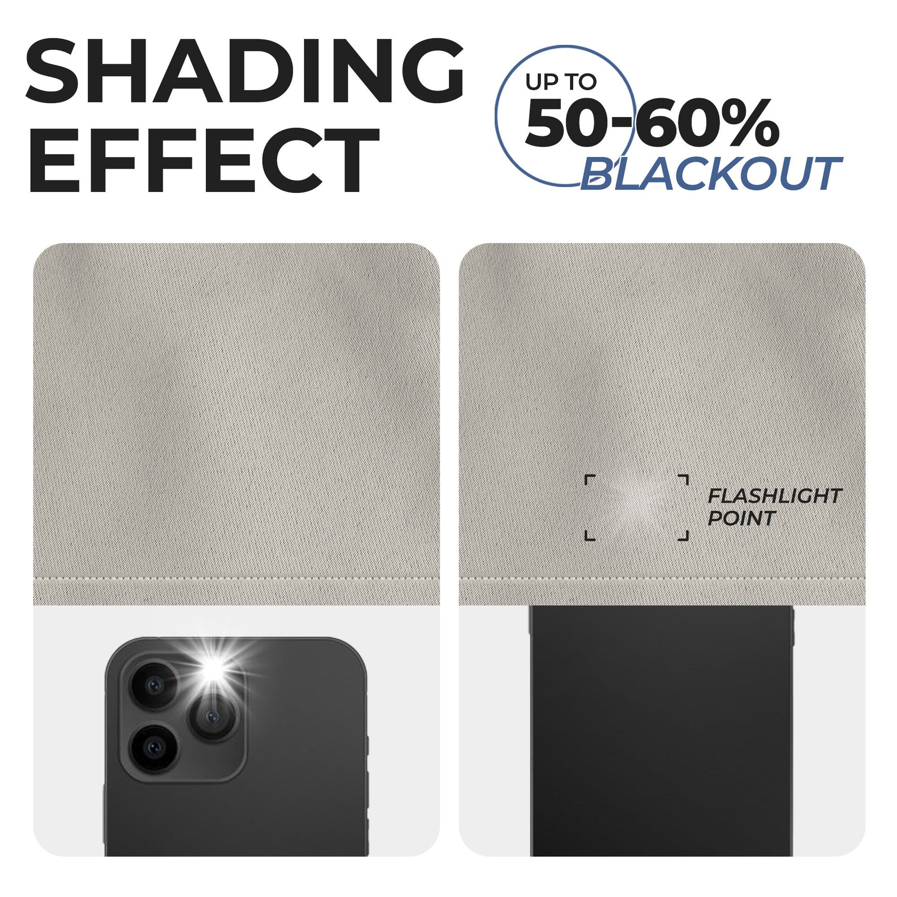 Solid Room Darkening Rod Pocket Blackout Curtain Panels, Set of 2