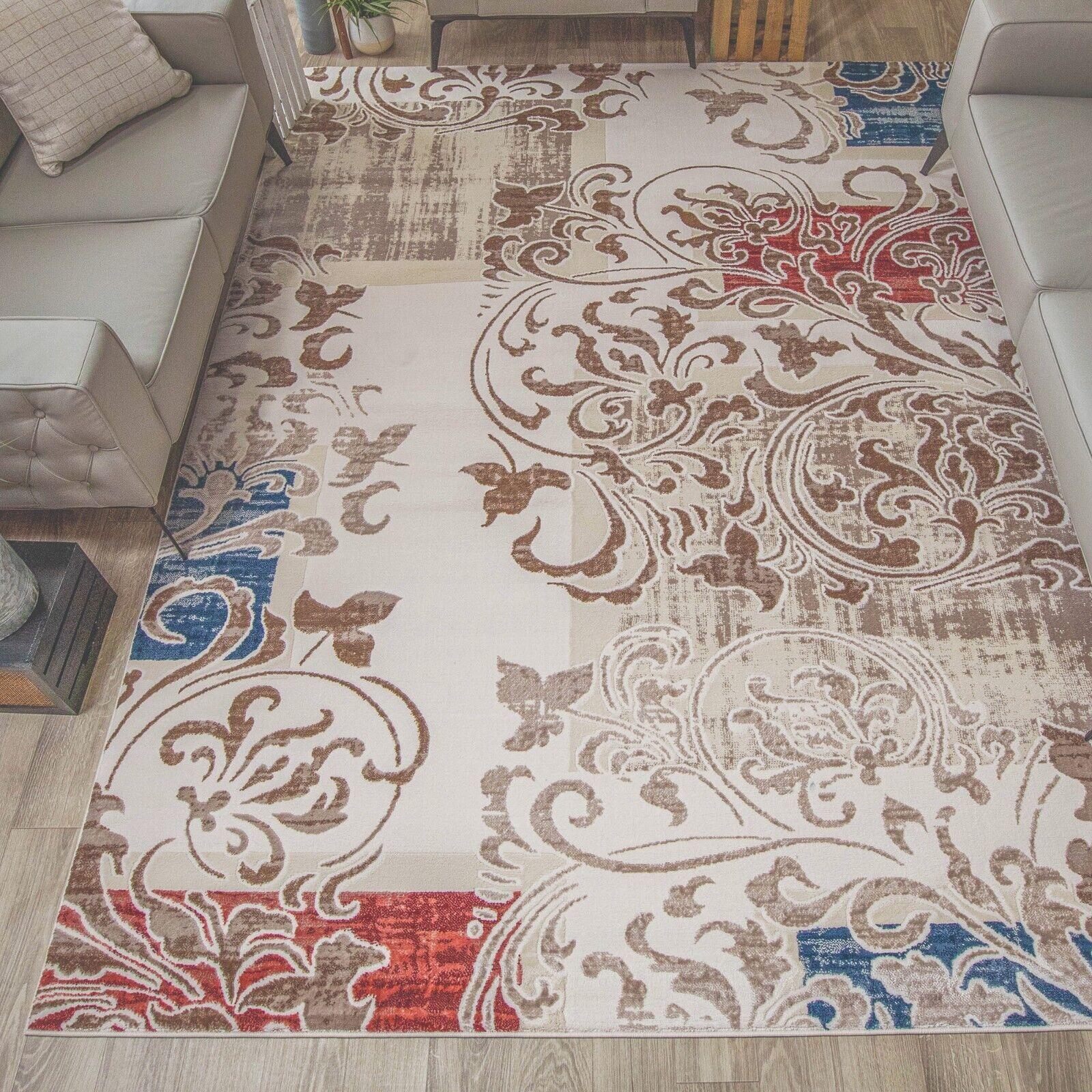 Storyville Geometric Scroll Patchwork Indoor Area Rugs Or Runnner Rug