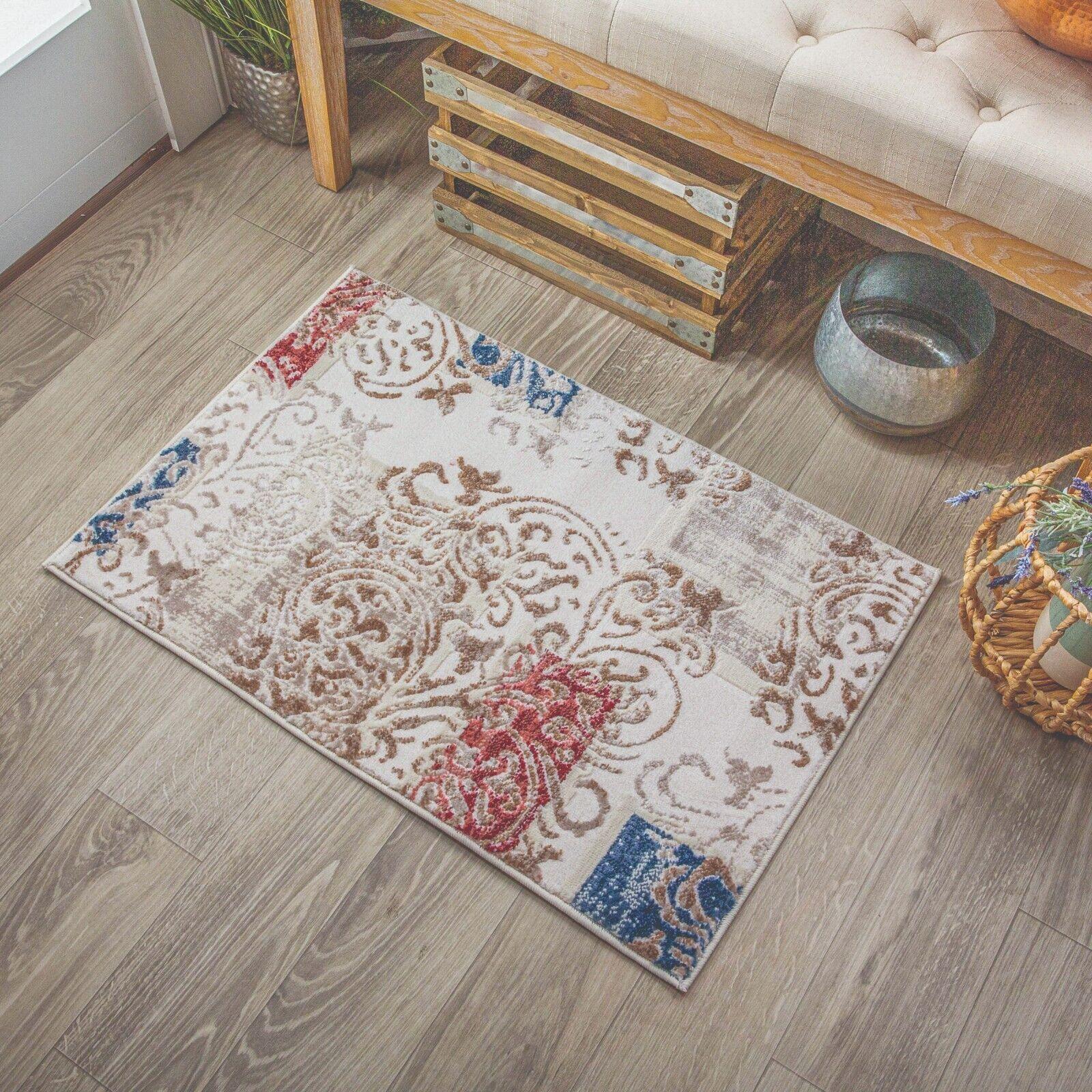 Storyville Geometric Scroll Patchwork Indoor Area Rugs Or Runnner Rug