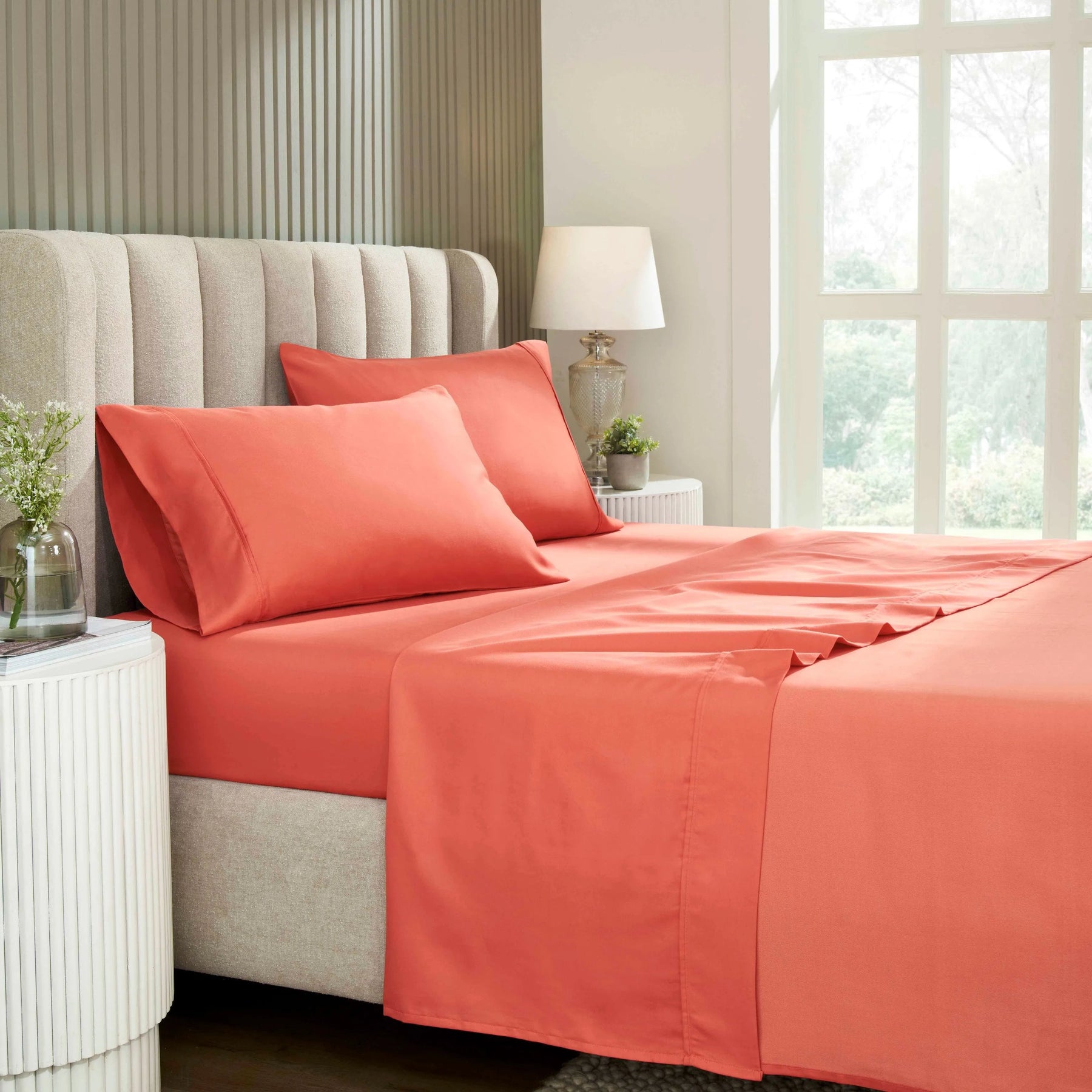 1200 Thread Count Cotton Rich Solid Deep Pocket Bed Sheet Set