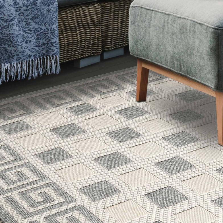 Nilaya Modern Geometric Indoor Outdoor Area Rug Or Runner Rug