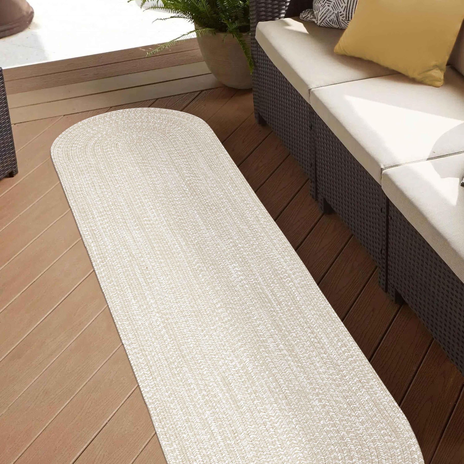 Reversible Braided Eco-Friendly Area Rug Indoor Outdoor Rugs