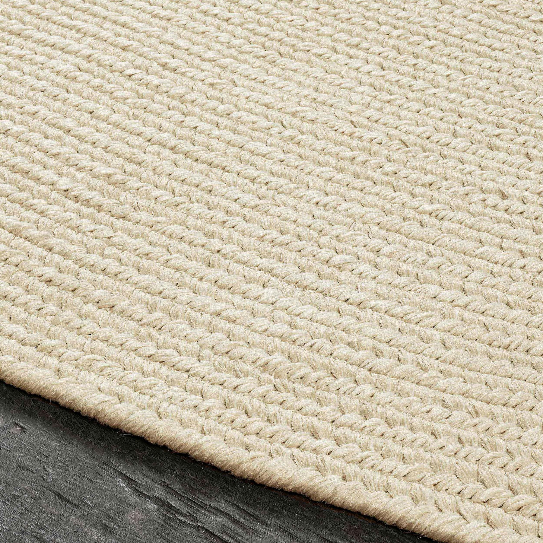 Bohemian Braided Indoor Outdoor Rugs Solid Round Area Rug