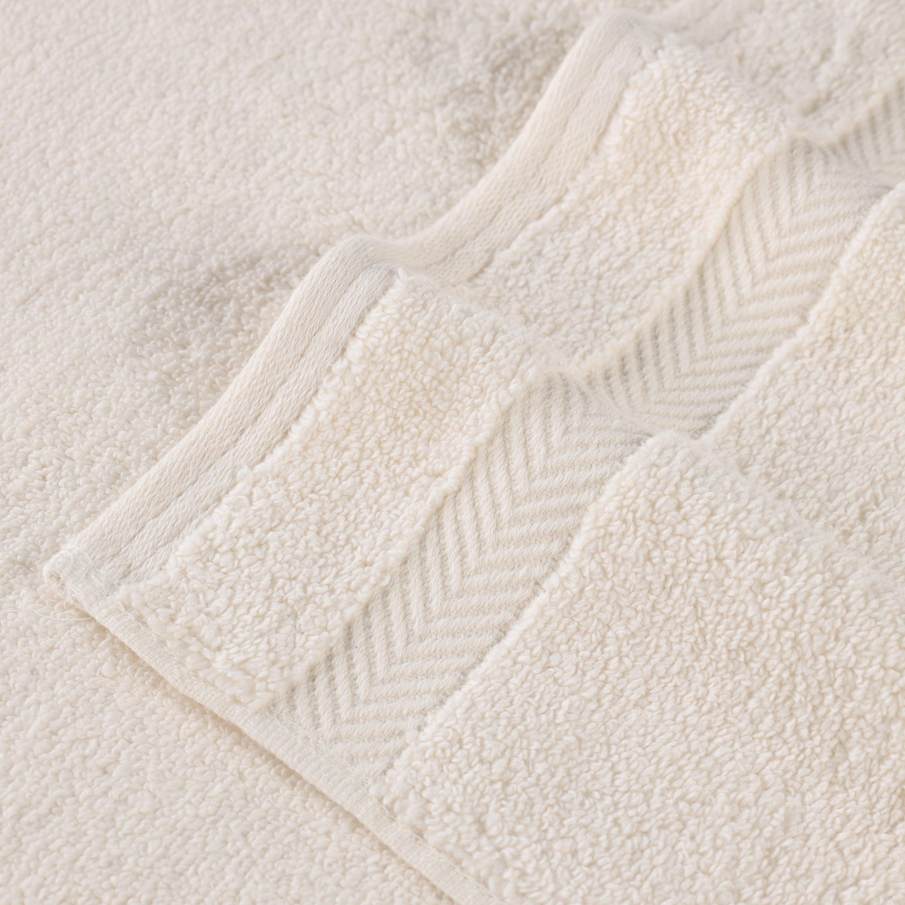 Zero Twist Cotton Ultra-Soft Absorbent Face Towel Washcloth Set of 12