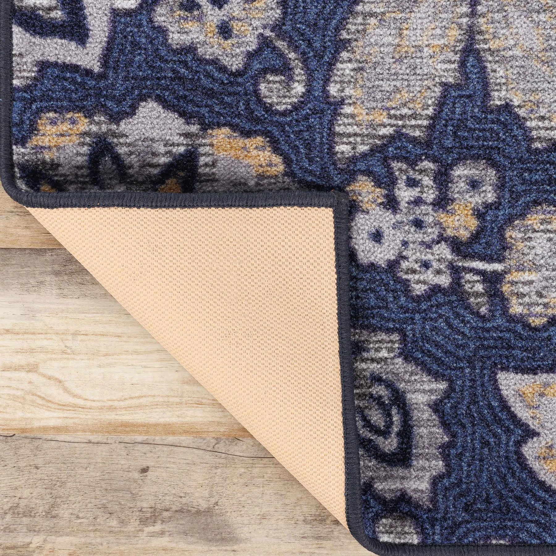 Jezabel Floral Non-Slip Washable Indoor Area Rug or Runner