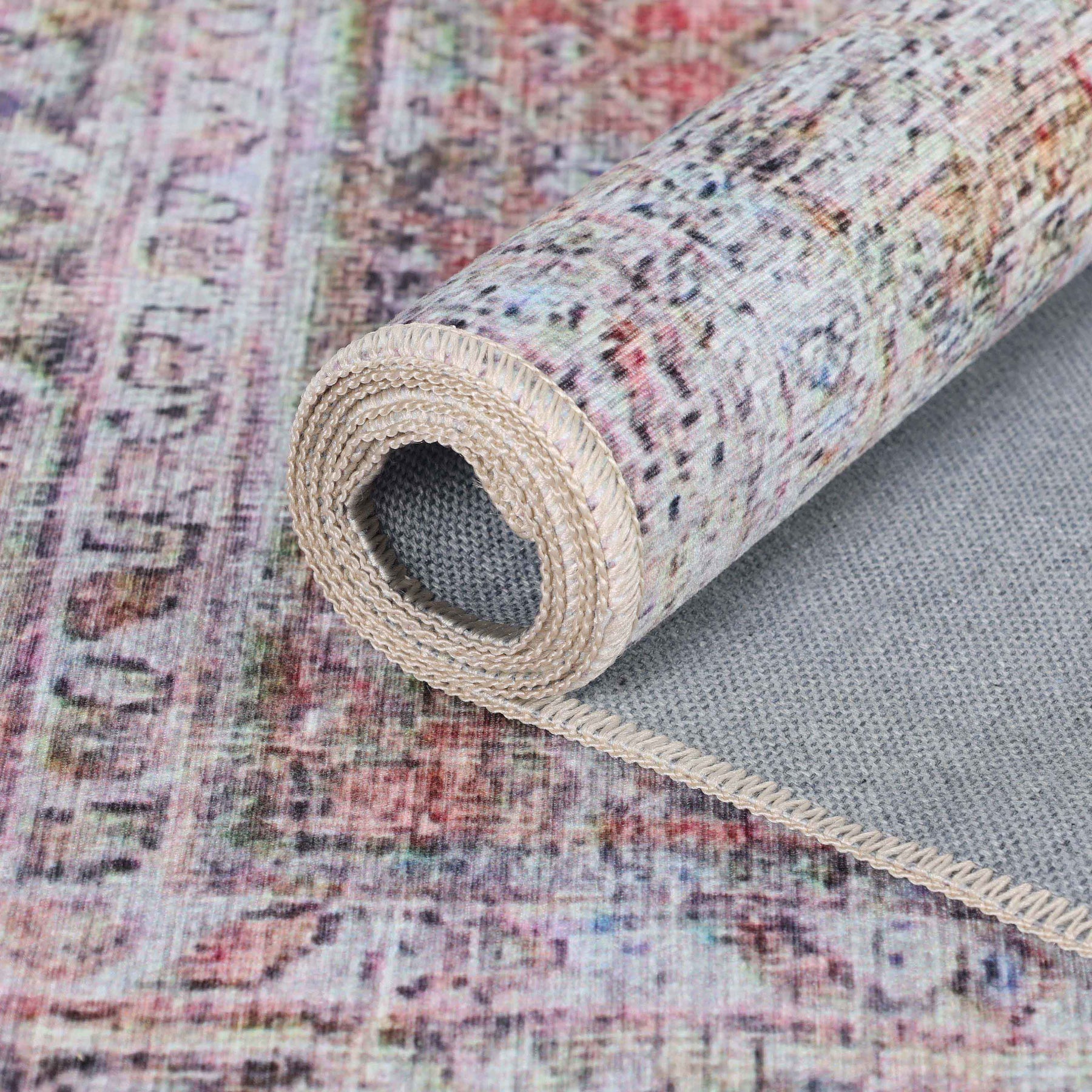 Lottie Distressed Geometric Bohemian Indoor Area Rug Or Runner Rug