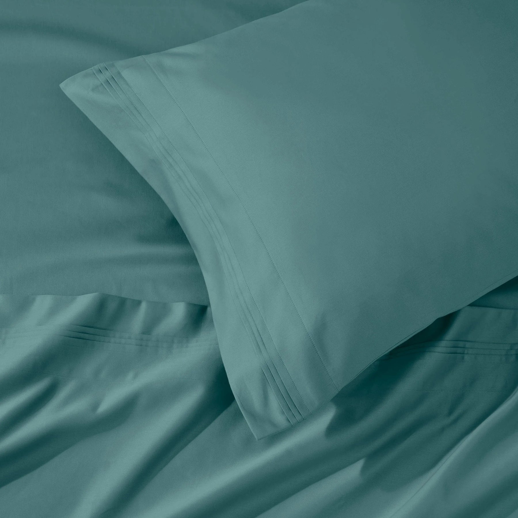 1000 Thread Count Egyptian Cotton Solid Pillowcase Set
