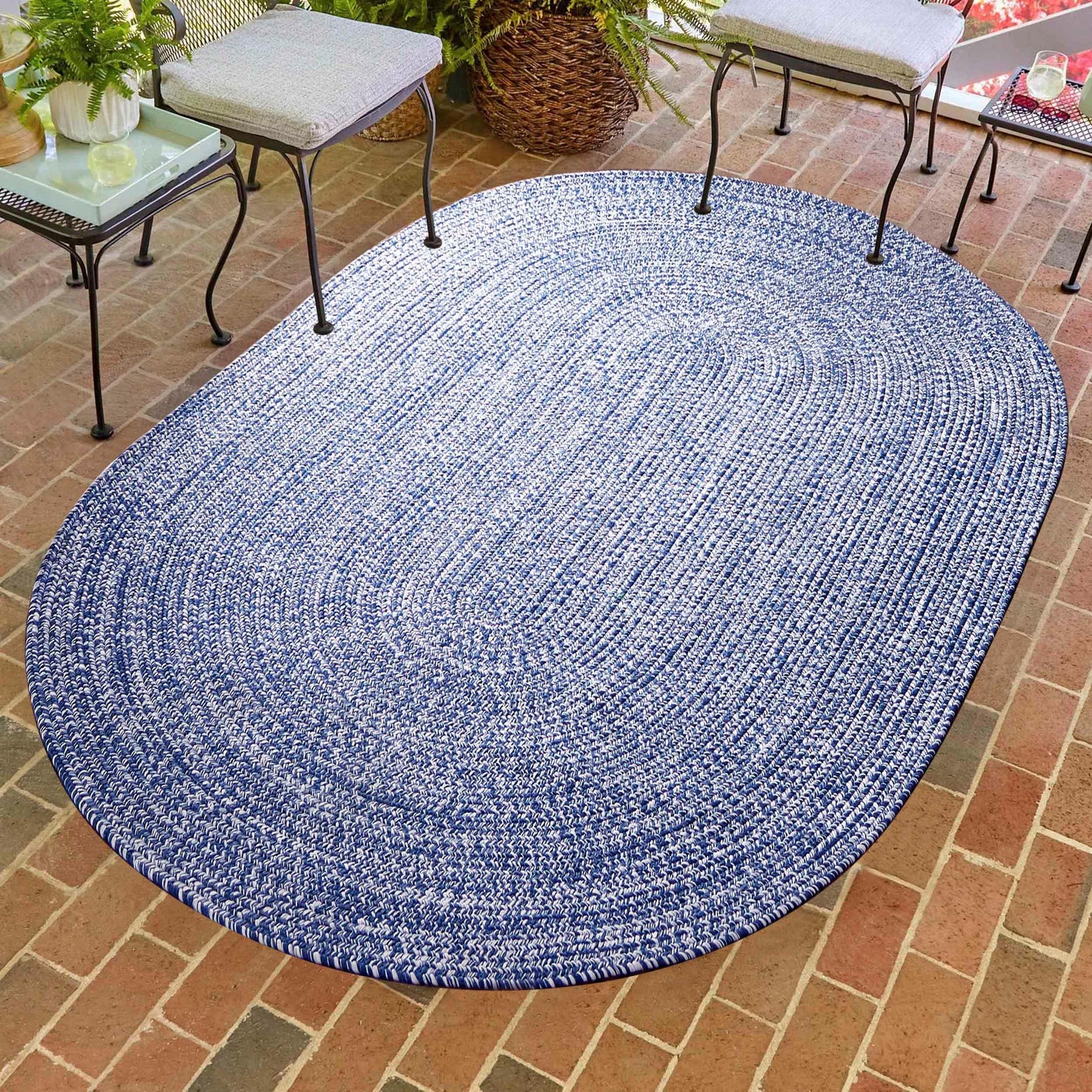 Reversible Braided Eco-Friendly Area Rug Indoor Outdoor Rugs