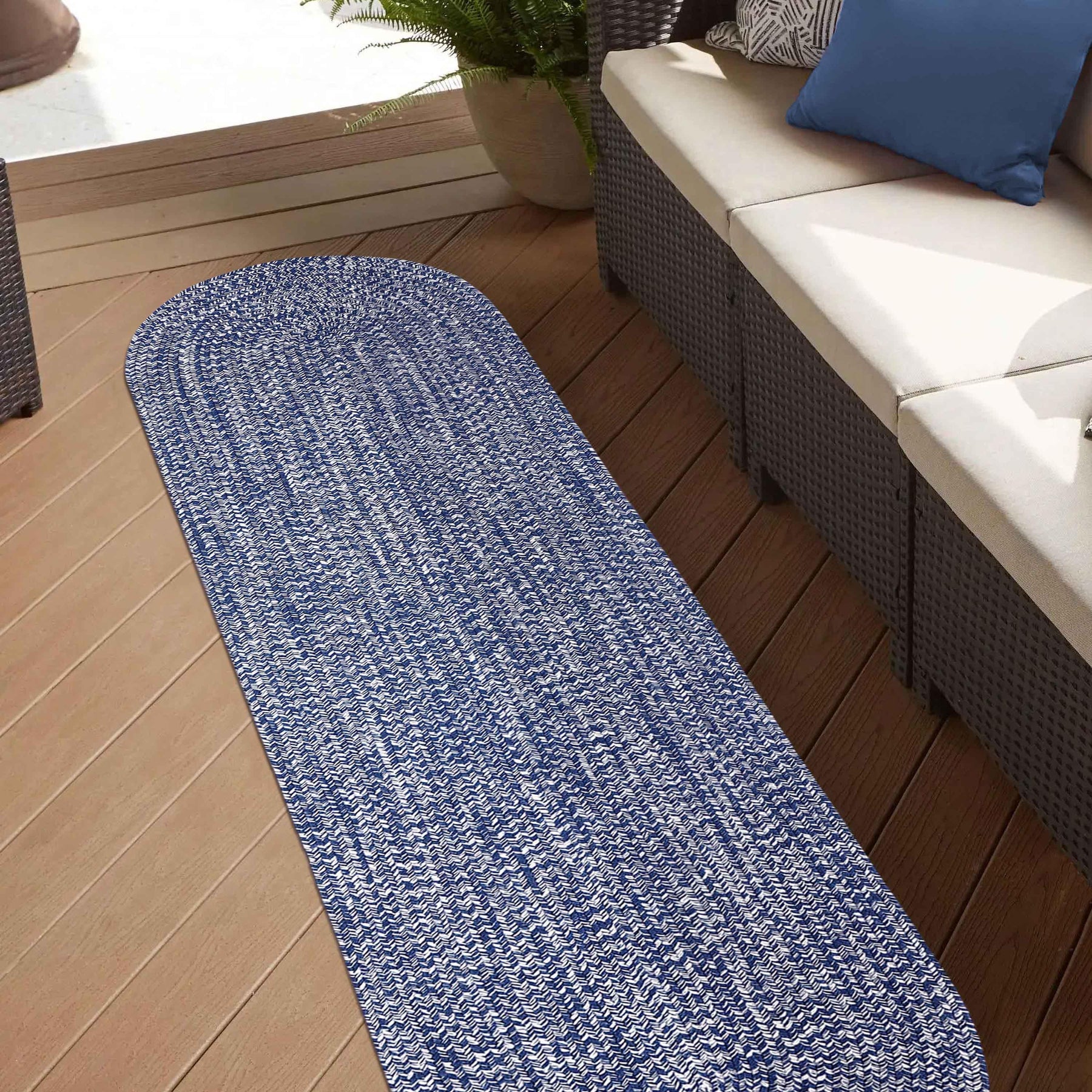 Reversible Braided Eco-Friendly Area Rug Indoor Outdoor Rugs