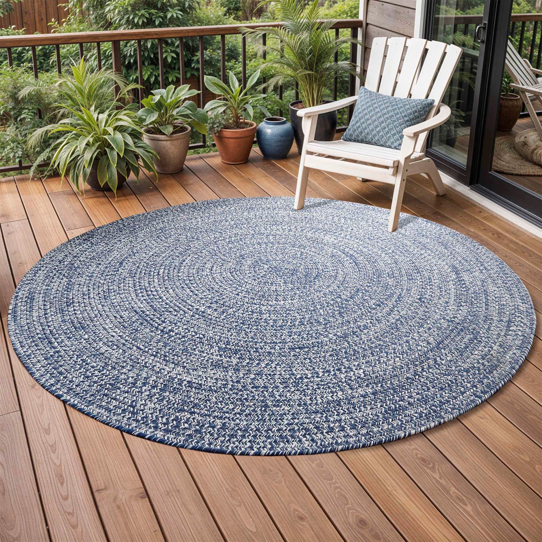 Reversible Braided Eco-Friendly Area Rug Indoor Outdoor Rugs