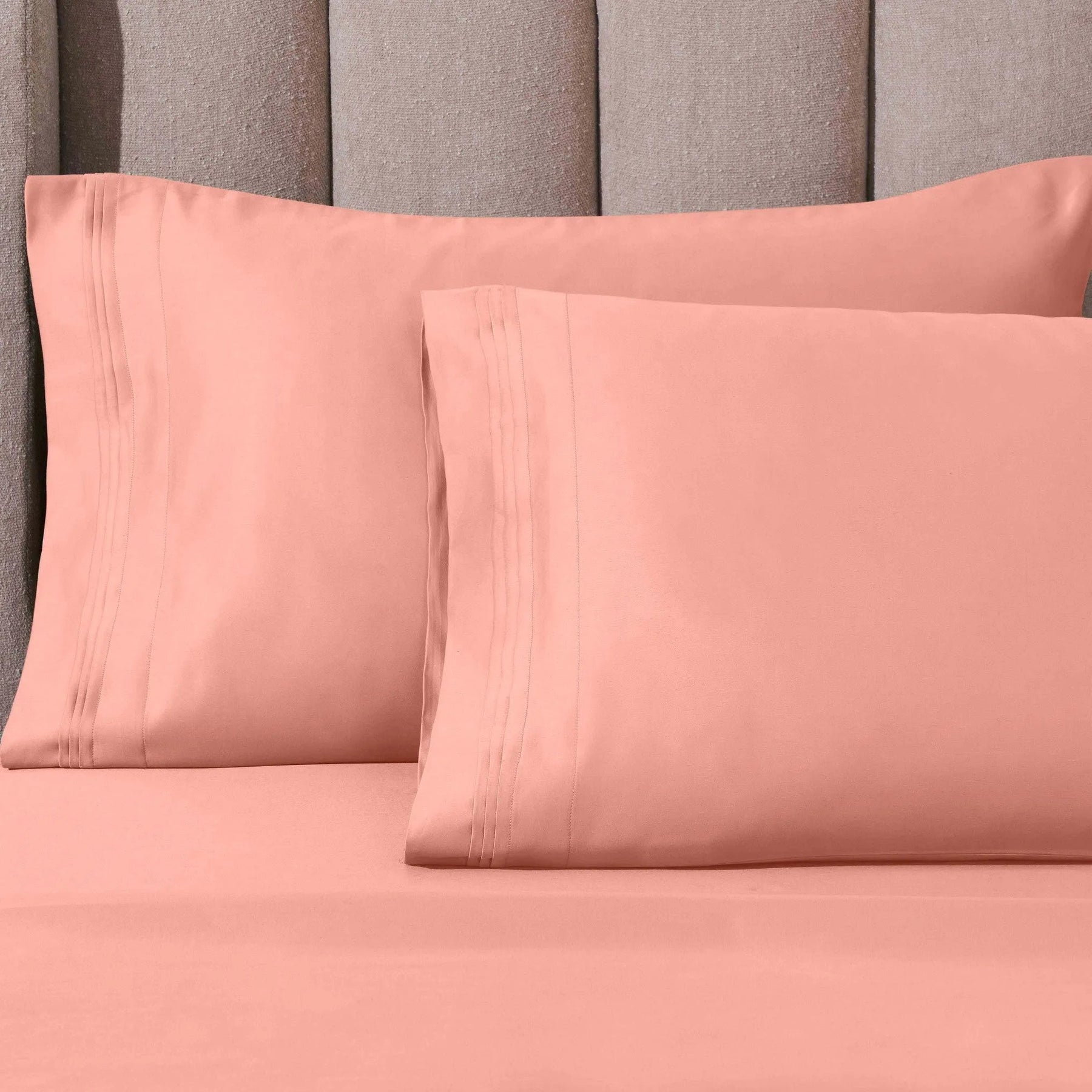 1000 Thread Count Egyptian Cotton Solid Pillowcase Set