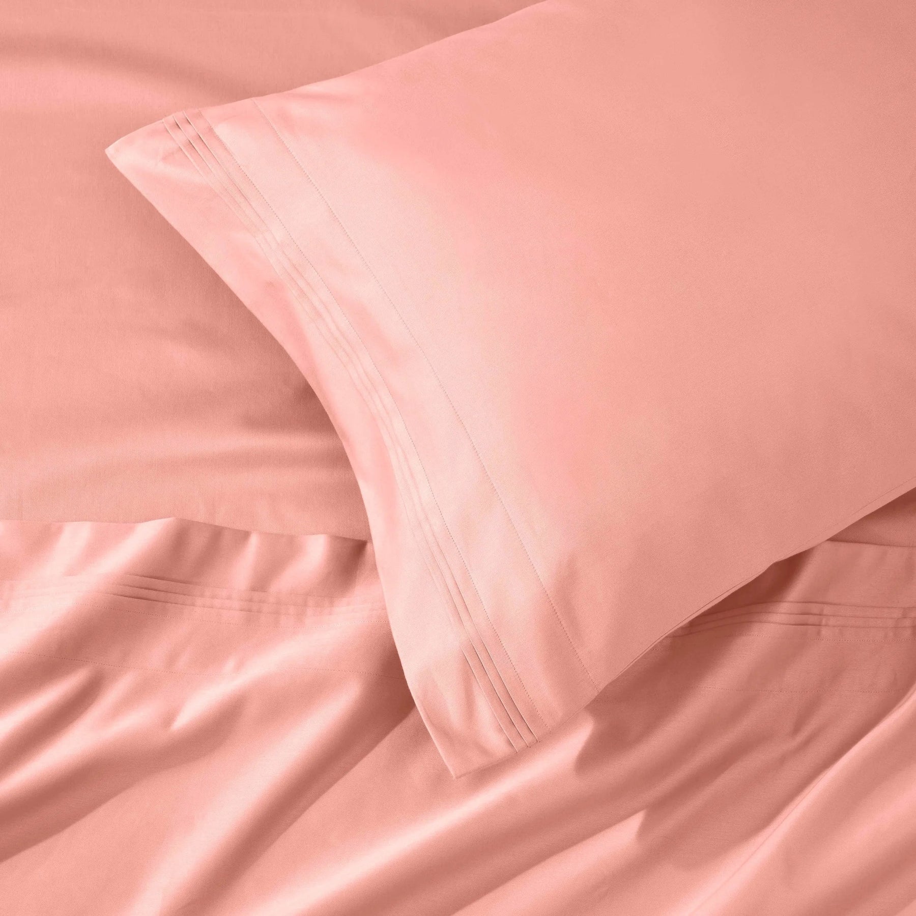 1000 Thread Count Egyptian Cotton Solid Pillowcase Set