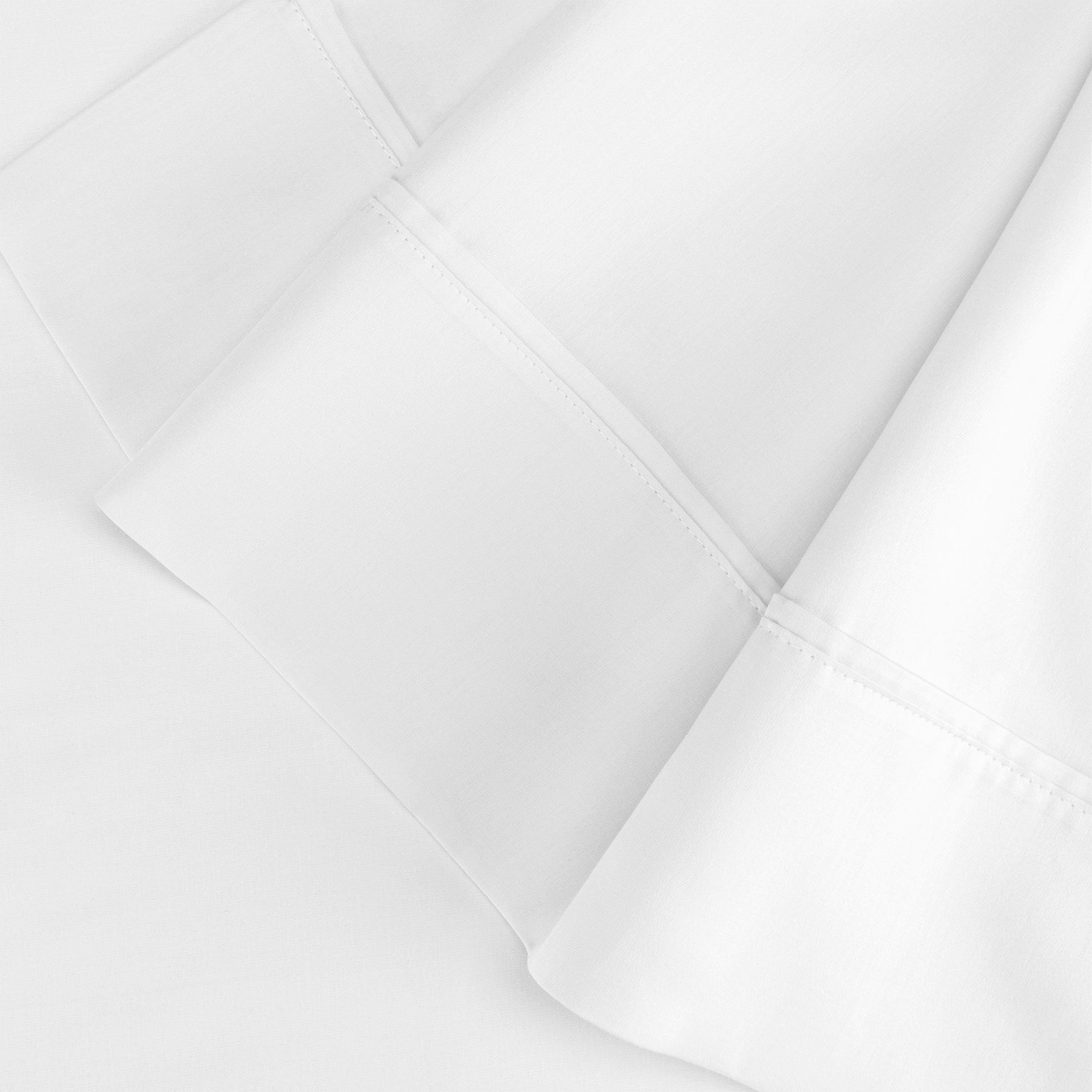 Egyptian Cotton 300 Thread Count Solid Luxury Pillowcases, Set of 2
