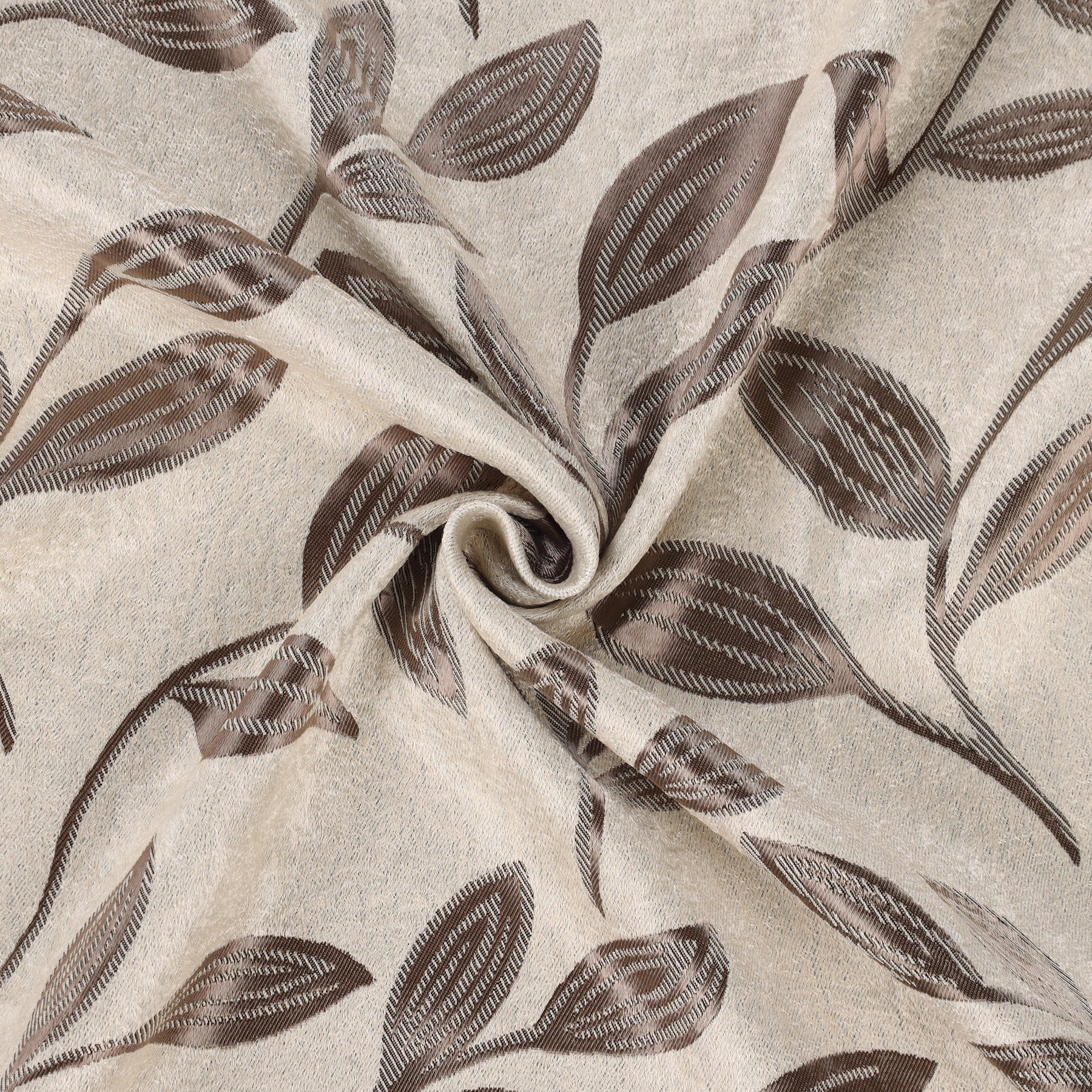 Leaves Room Darkening Washable Blackout Curtain Panels, Set of 2