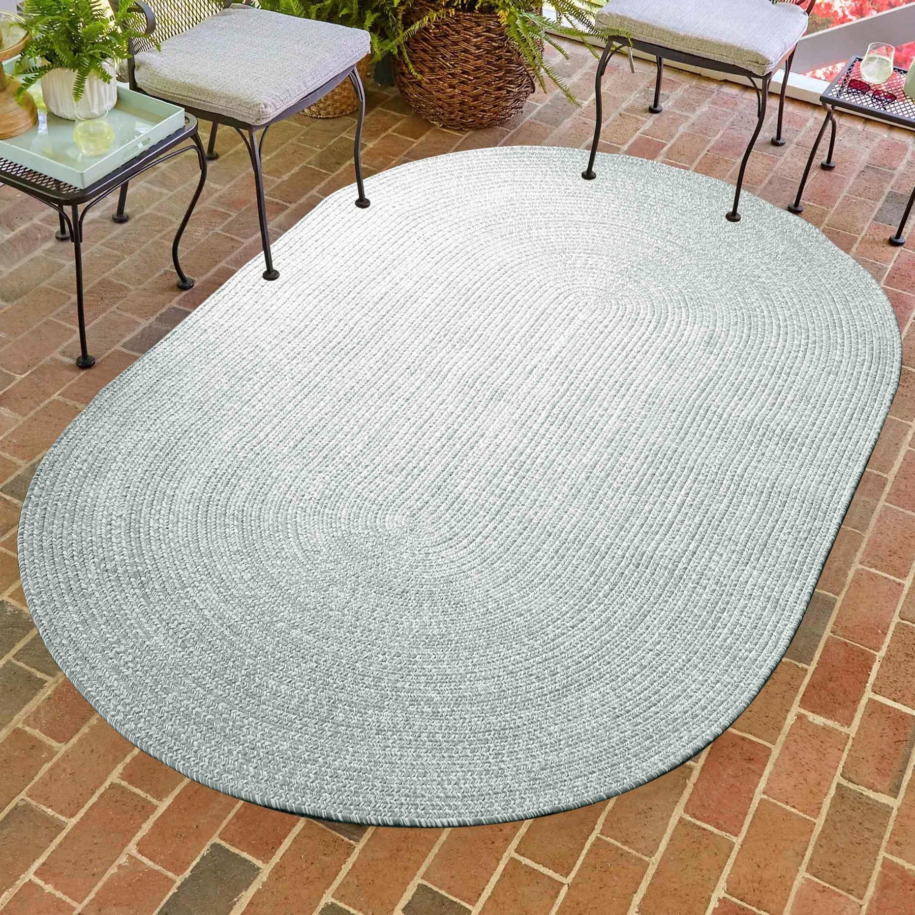 Reversible Braided Eco-Friendly Area Rug Indoor Outdoor Rugs
