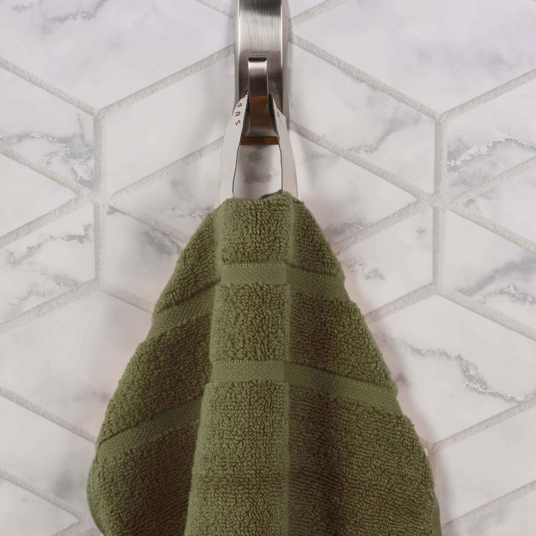 Napa Zero Twist Cotton Solid Waffle Face Towel Washcloth Set of 12