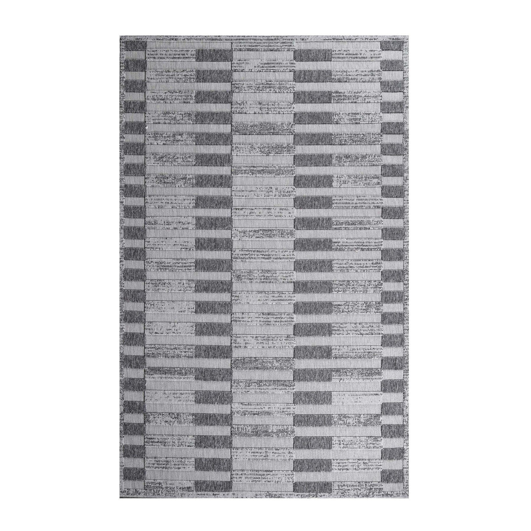 Grayson Geometric Striped Modern Indoor/Outdoor Area Rug