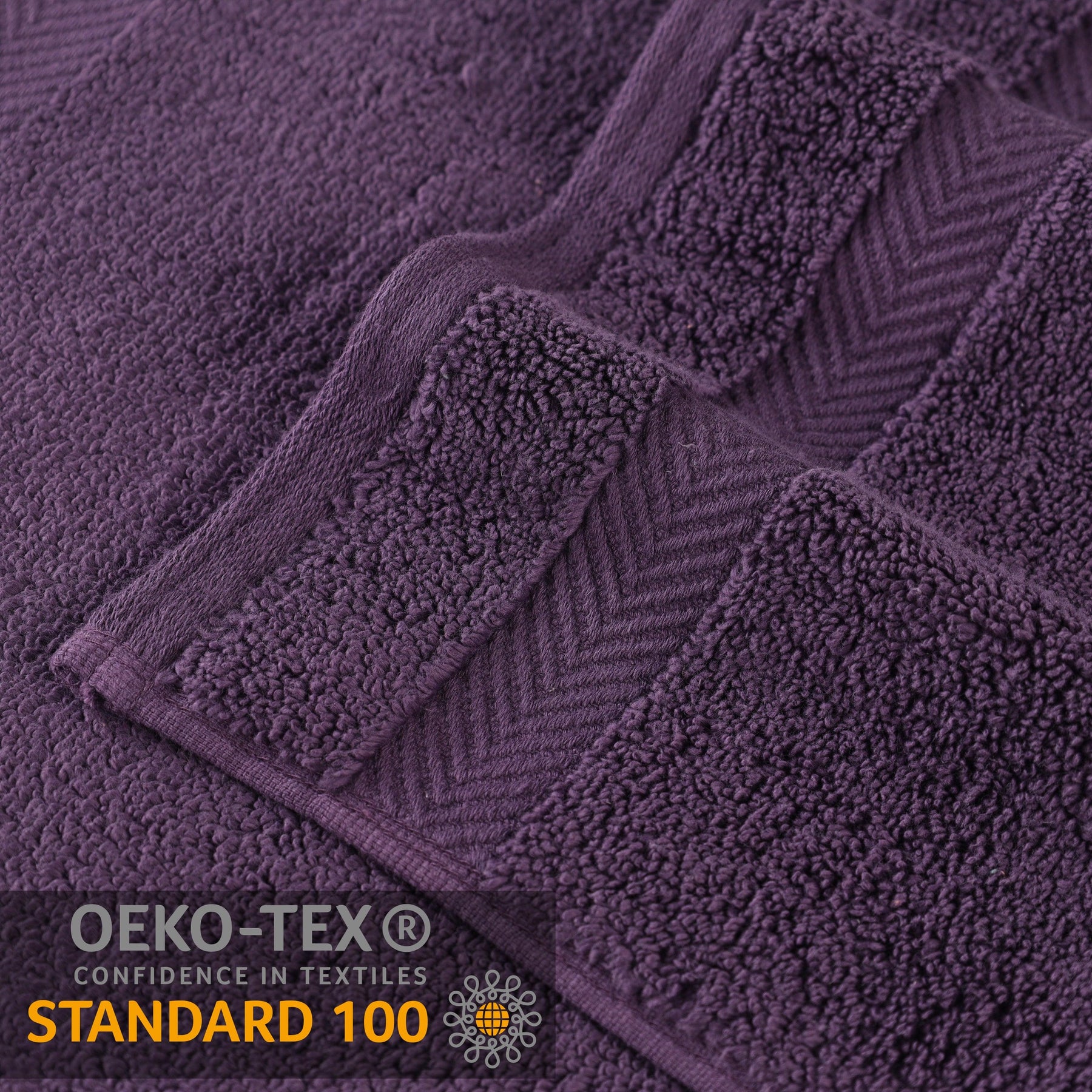 Zero Twist Cotton Solid Ultra-Soft Absorbent Hand Towel Set of 6